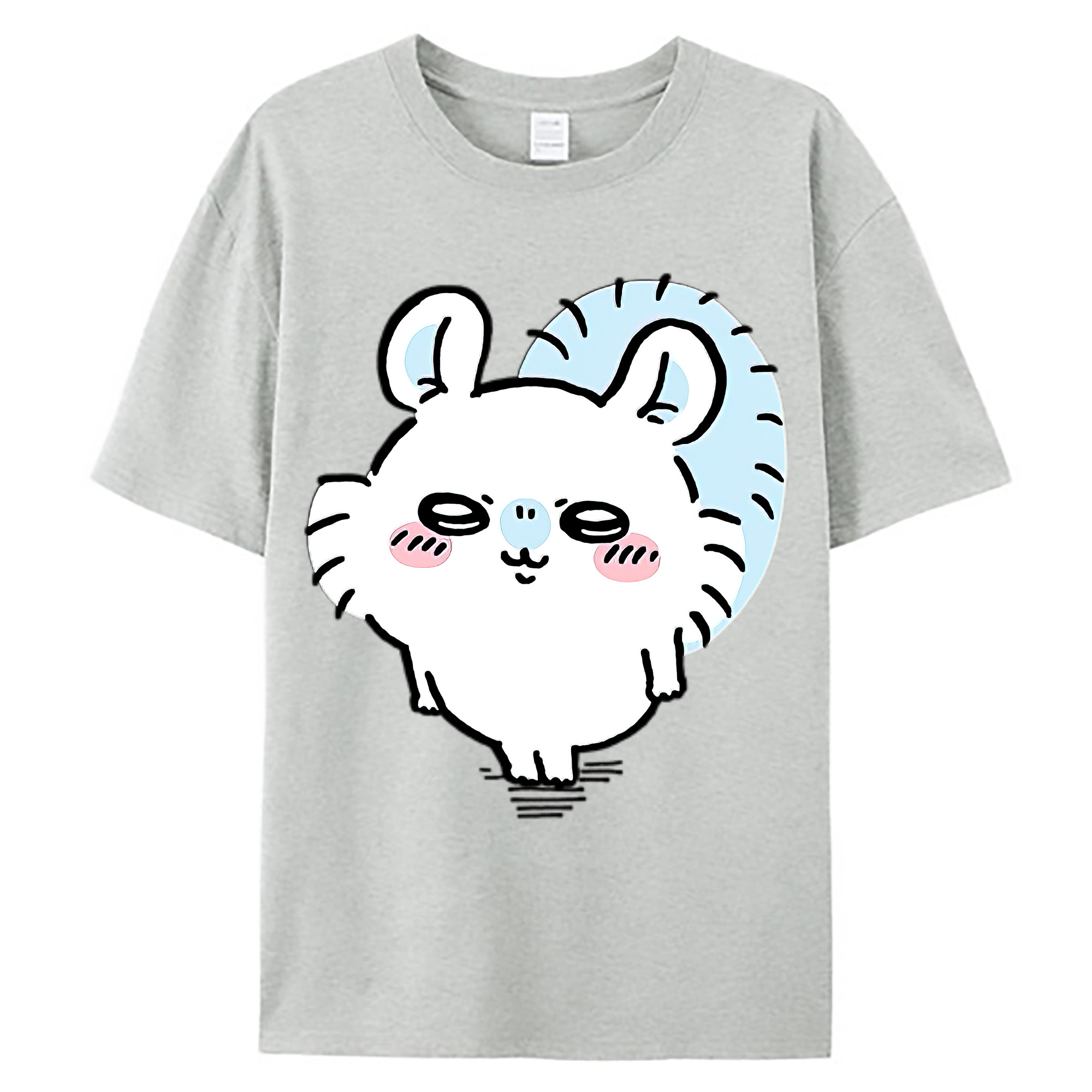 （画像用） ちいかわ モモンガ Chii-kawa Momonga 綿100％ メンズ半袖Tシャツ｜肌触りやわらか＆通気性