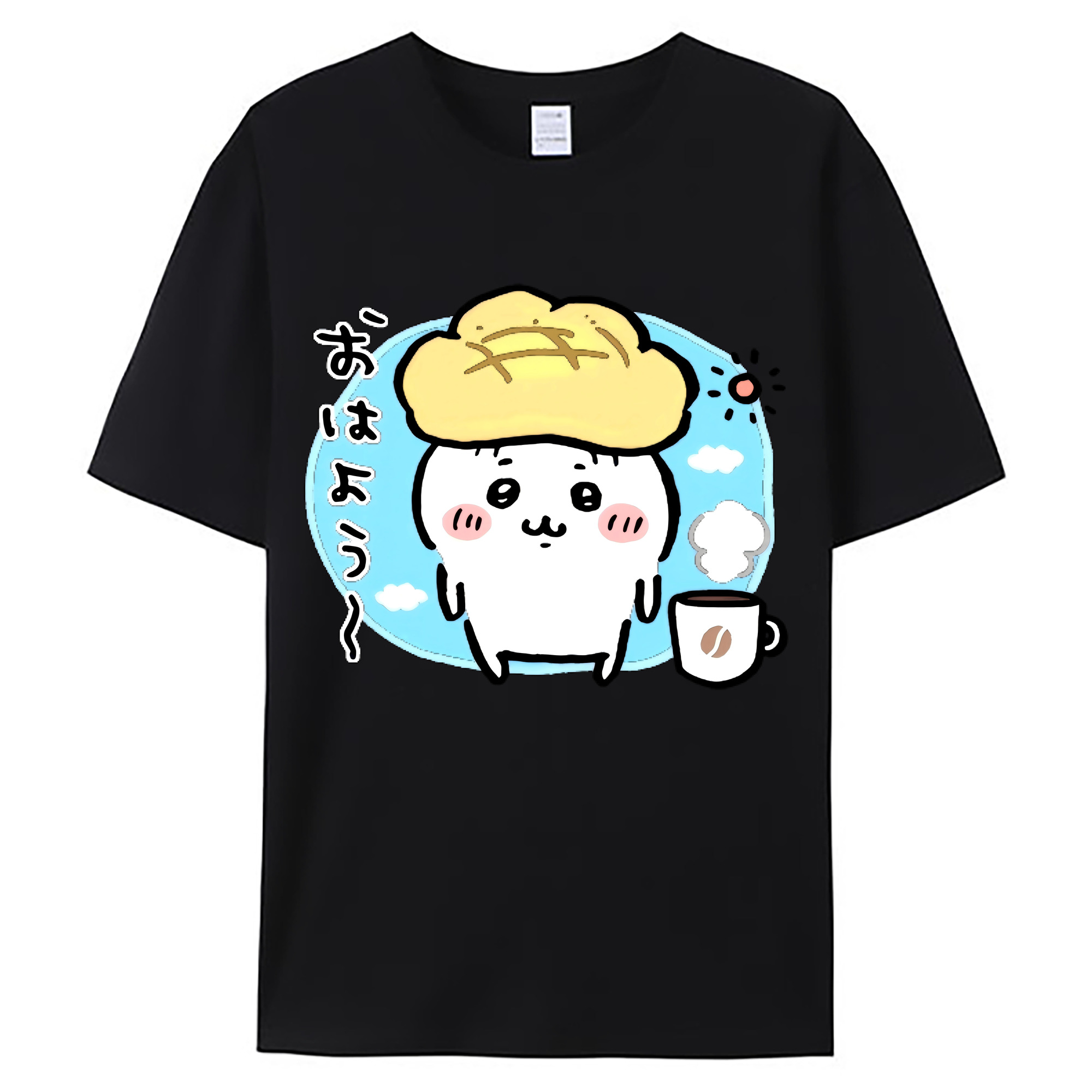 （画像用） ちいかわ ちいかわ Chii-kawa chiikawa 綿100％ メンズ半袖Tシャツ｜肌触りやわらか＆通気性