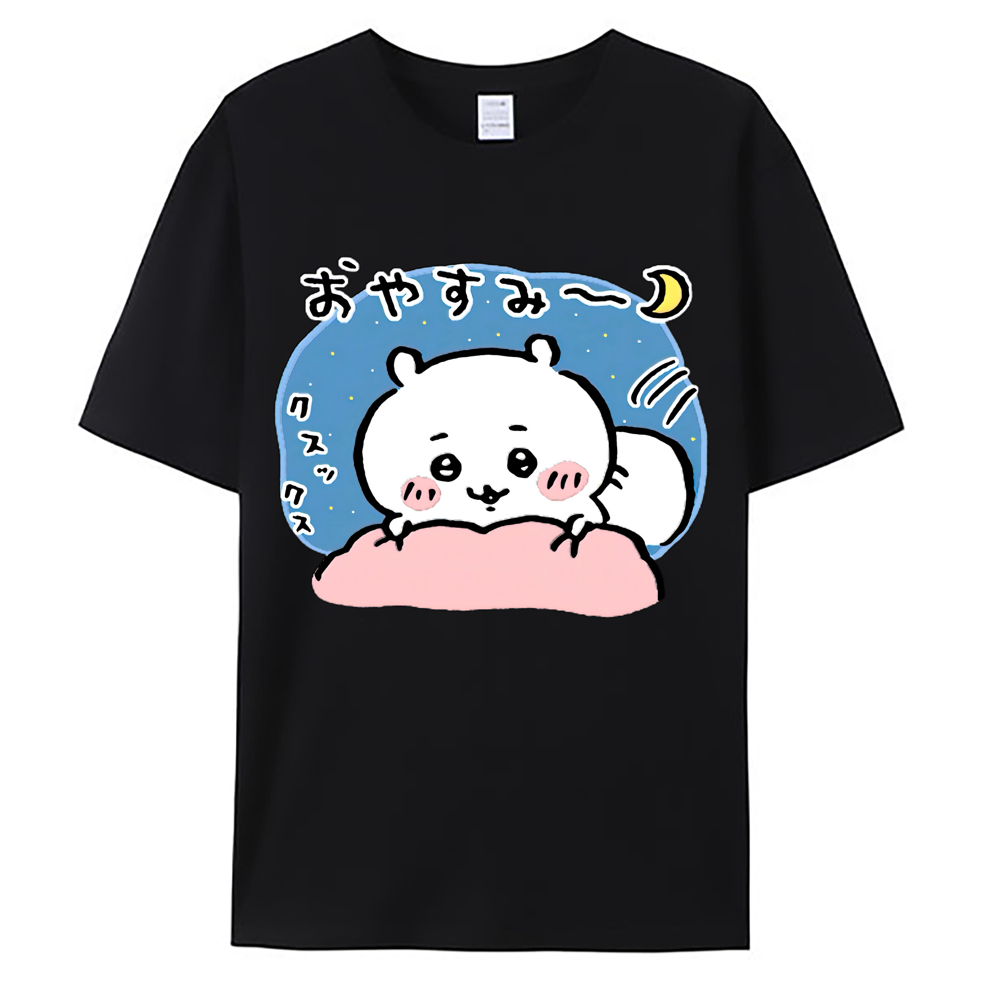 （画像用） ちいかわ ちいかわ Chii-kawa chiikawa 綿100％ メンズ半袖Tシャツ｜肌触りやわらか＆通気性