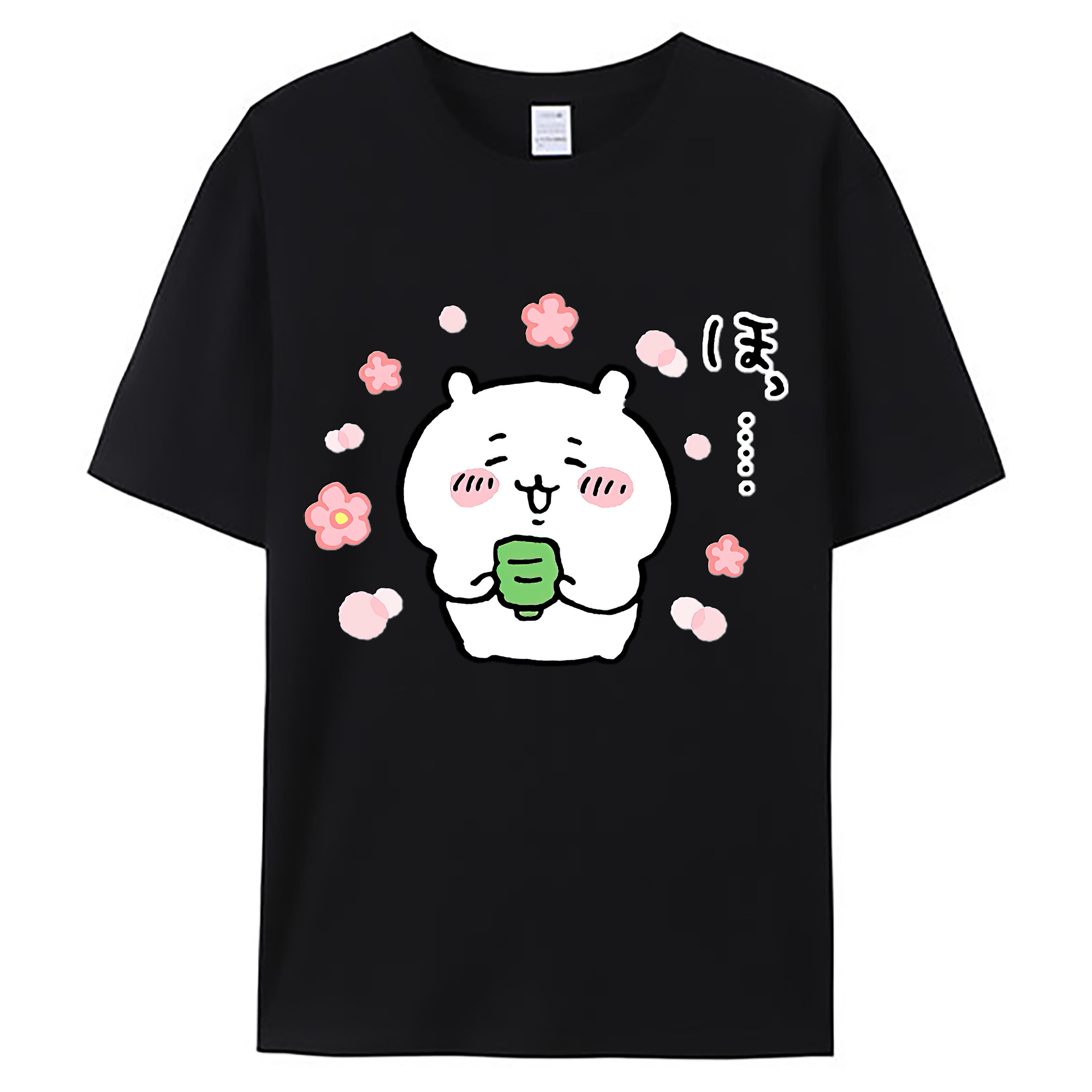 （画像用） ちいかわ ちいかわ Chii-kawa chiikawa 綿100％ メンズ半袖Tシャツ｜肌触りやわらか＆通気性