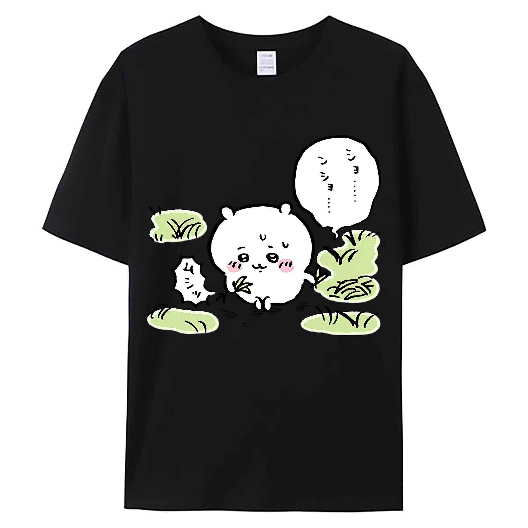 （画像用） ちいかわ ちいかわ Chii-kawa chiikawa 綿100％ メンズ半袖Tシャツ｜肌触りやわらか＆通気性