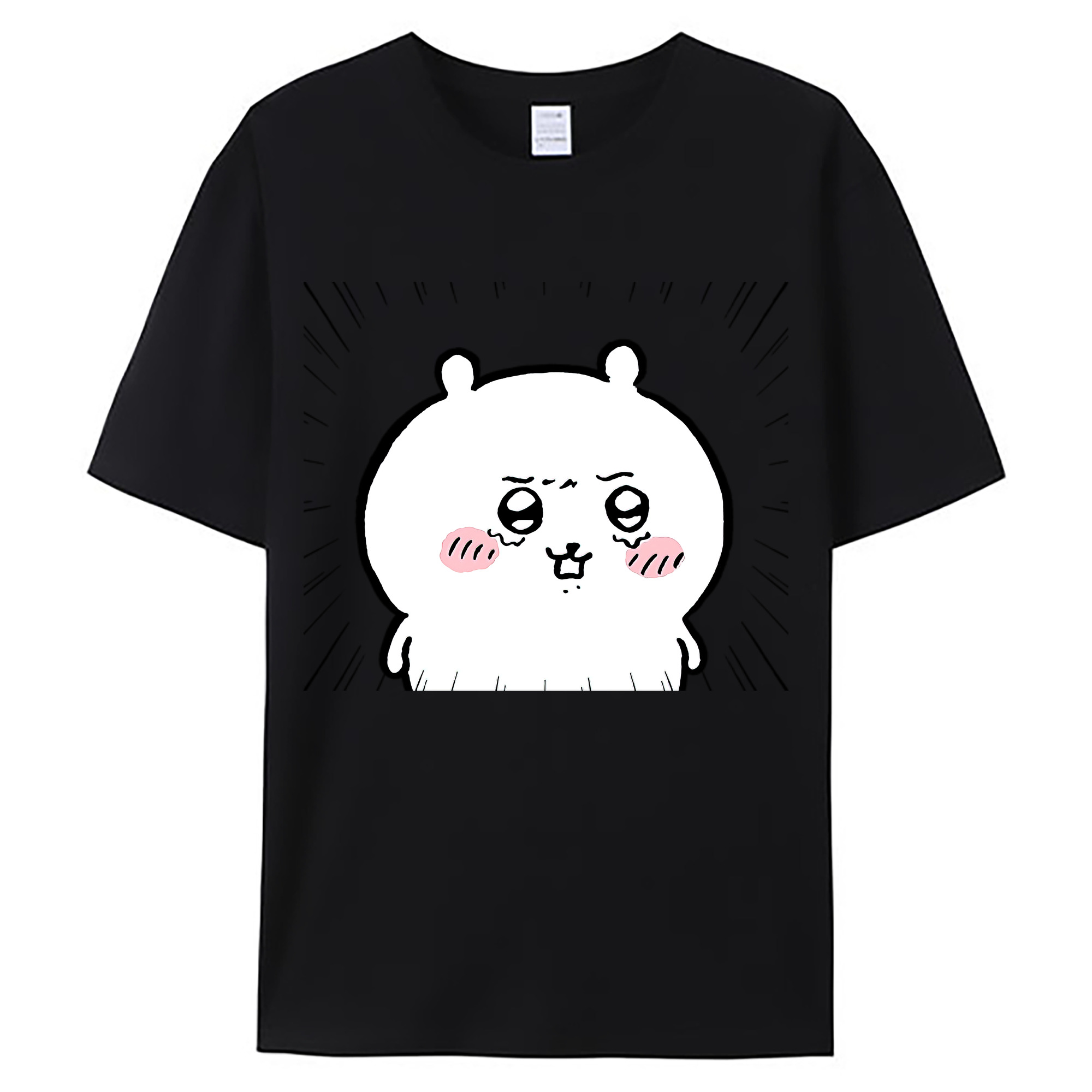 （画像用） ちいかわ ちいかわ Chii-kawa chiikawa 綿100％ メンズ半袖Tシャツ｜肌触りやわらか＆通気性