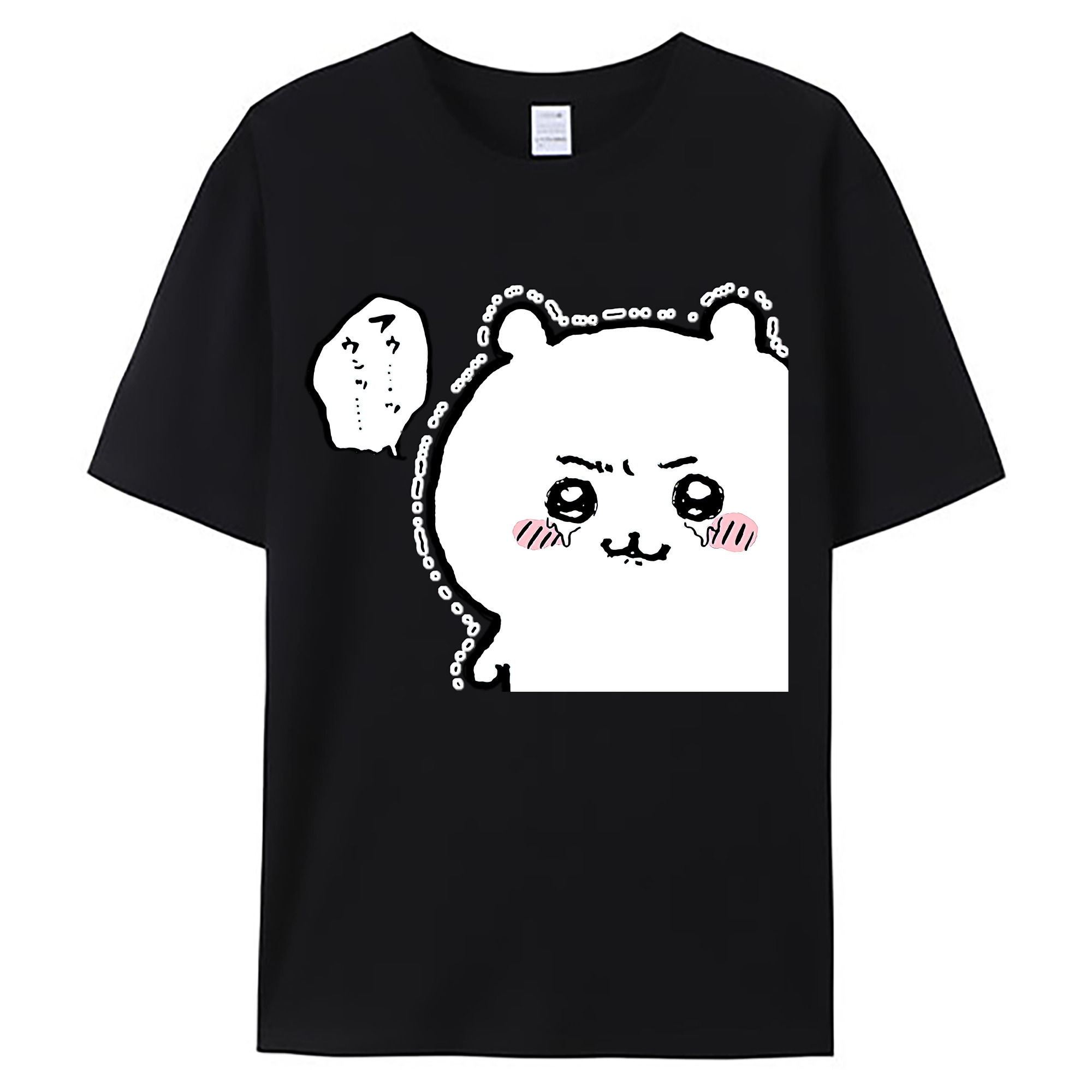 （画像用） ちいかわ ちいかわ Chii-kawa chiikawa 綿100％ メンズ半袖Tシャツ｜肌触りやわらか＆通気性