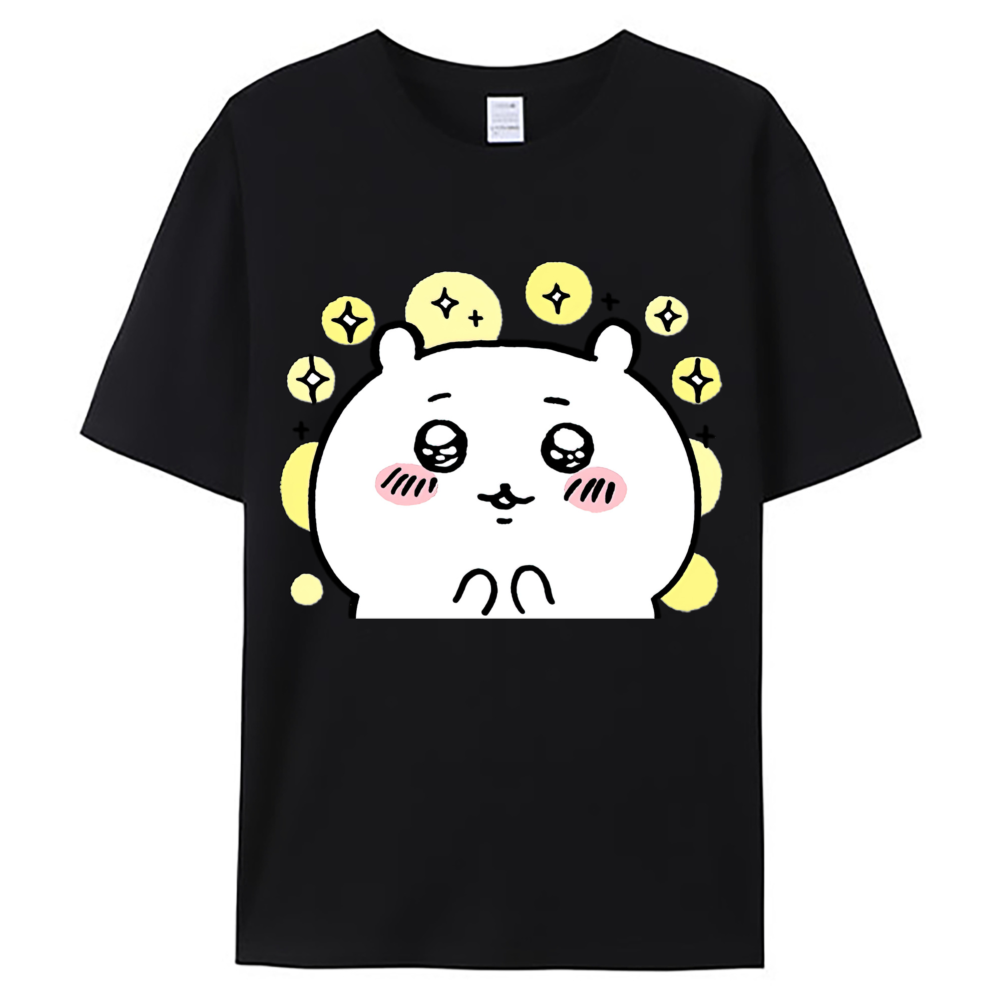 （画像用） ちいかわ ちいかわ Chii-kawa chiikawa 綿100％ メンズ半袖Tシャツ｜肌触りやわらか＆通気性