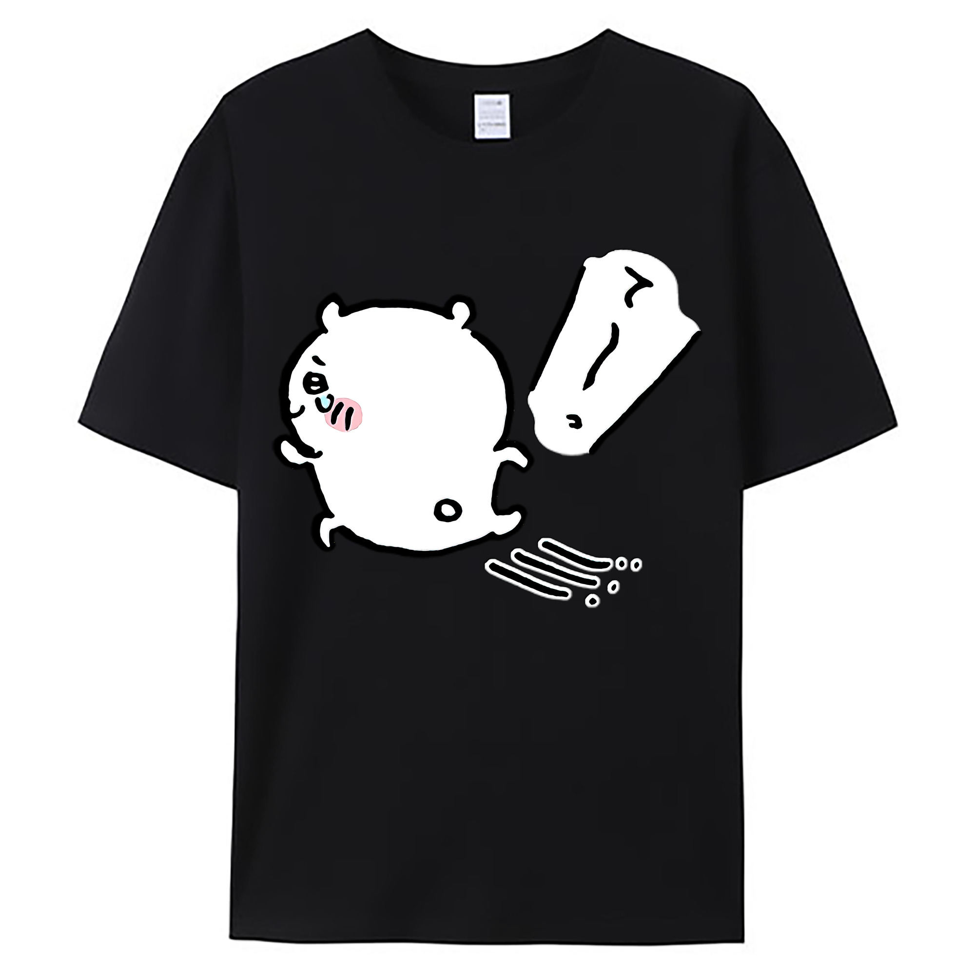 （画像用） ちいかわ ちいかわ Chii-kawa chiikawa 綿100％ メンズ半袖Tシャツ｜肌触りやわらか＆通気性
