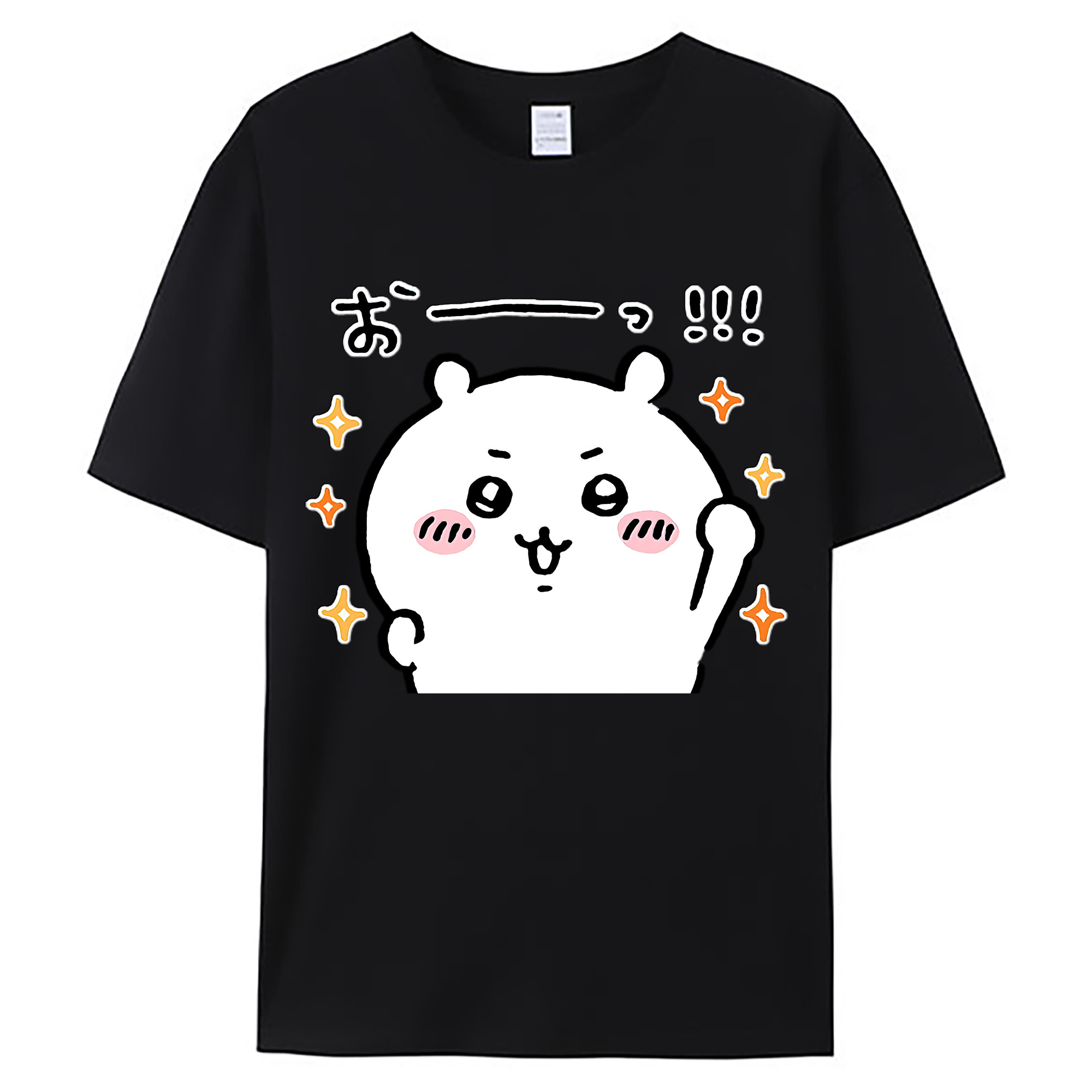 （画像用） ちいかわ ちいかわ Chii-kawa chiikawa 綿100％ メンズ半袖Tシャツ｜肌触りやわらか＆通気性