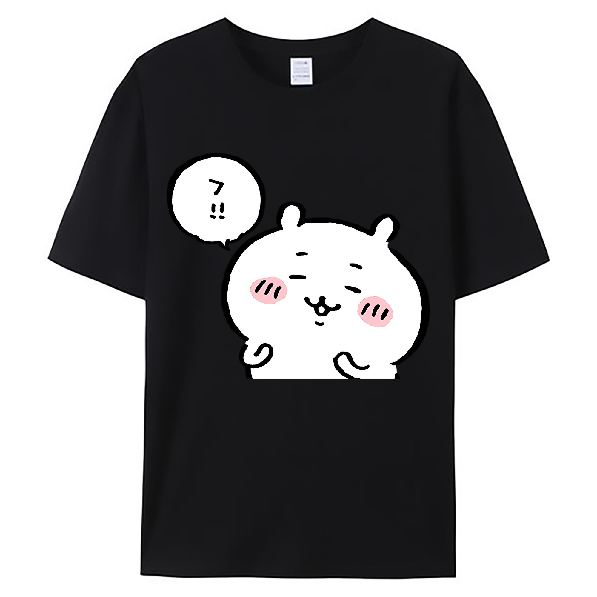 （画像用） ちいかわ ちいかわ Chii-kawa chiikawa 綿100％ メンズ半袖Tシャツ｜肌触りやわらか＆通気性