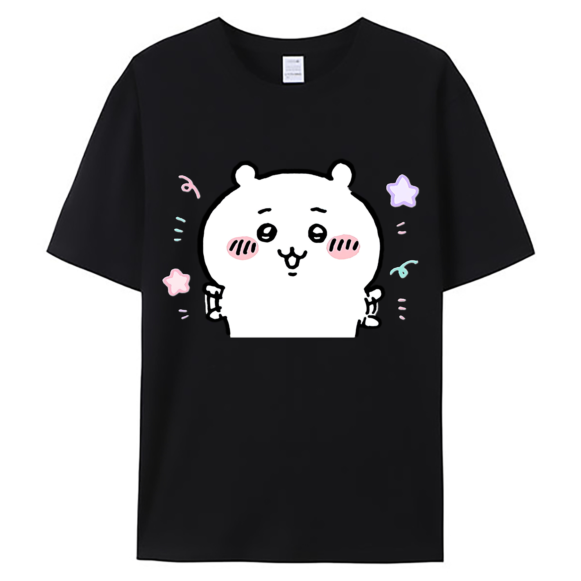 （画像用） ちいかわ ちいかわ Chii-kawa chiikawa 綿100％ メンズ半袖Tシャツ｜肌触りやわらか＆通気性