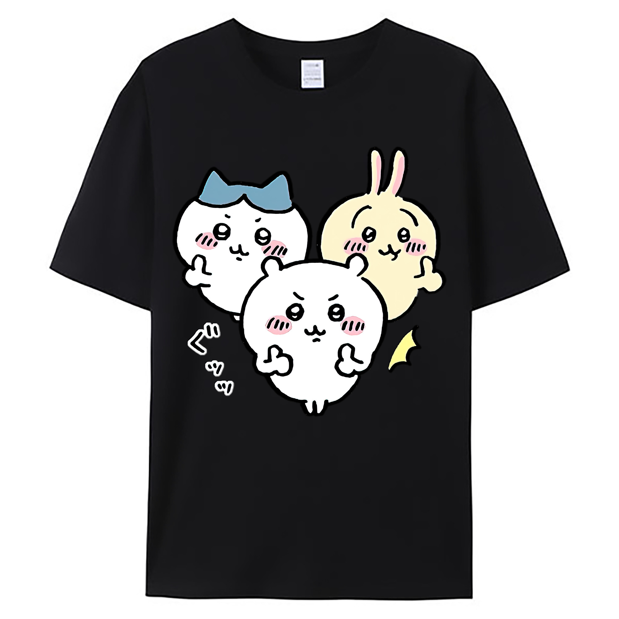 （画像用） ちいかわ うさぎ Chii-kawa usagi 綿100％ メンズ半袖Tシャツ｜肌触りやわらか＆通気性