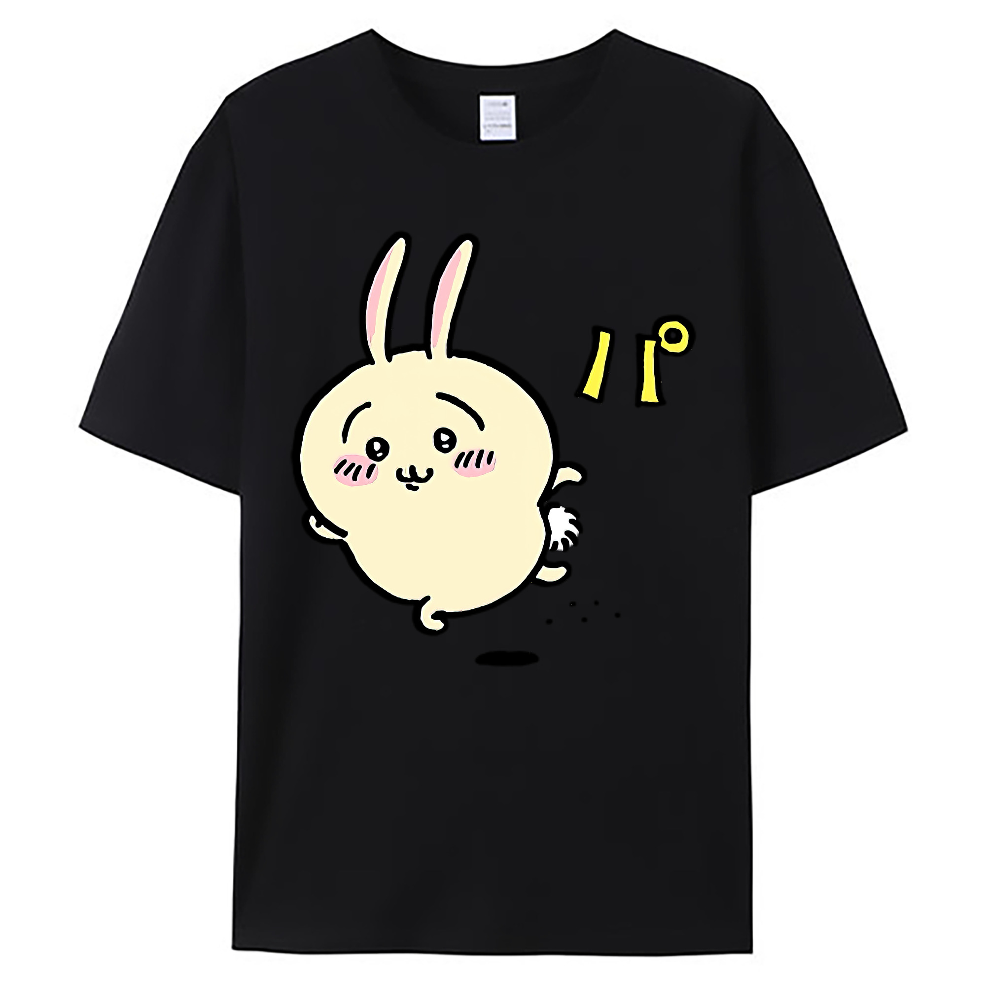 （画像用） ちいかわ うさぎ Chii-kawa usagi 綿100％ メンズ半袖Tシャツ｜肌触りやわらか＆通気性