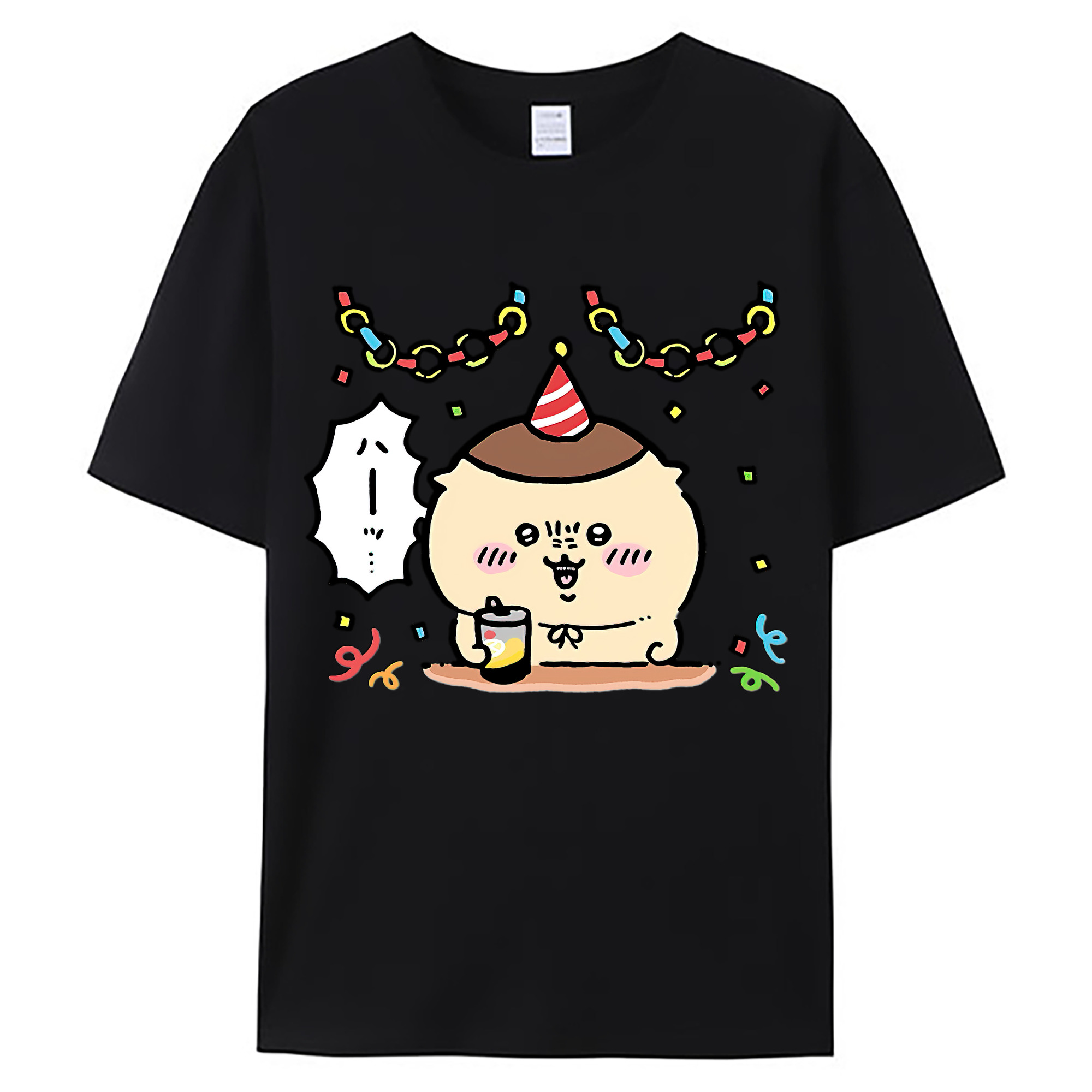 （画像用） ちいかわ くりまんじゅう Chii-kawa kuri manjū 綿100％ メンズ半袖Tシャツ｜肌触りやわらか＆通気性