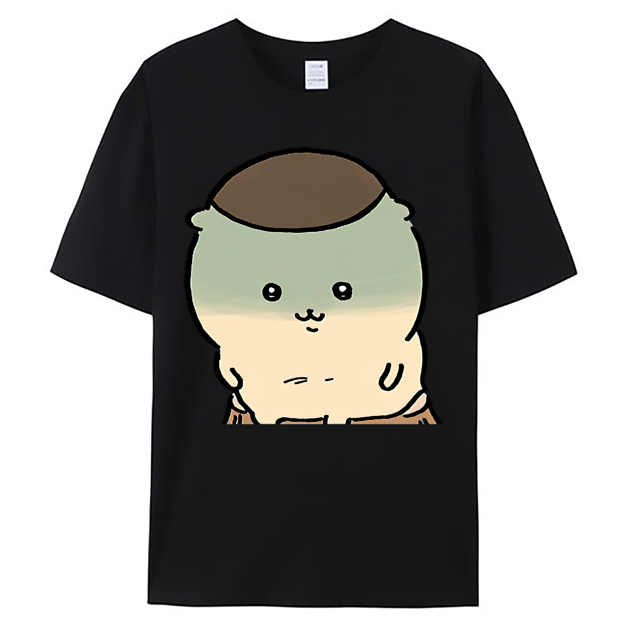 （画像用） ちいかわ くりまんじゅう Chii-kawa kuri manjū 綿100％ メンズ半袖Tシャツ｜肌触りやわらか＆通気性