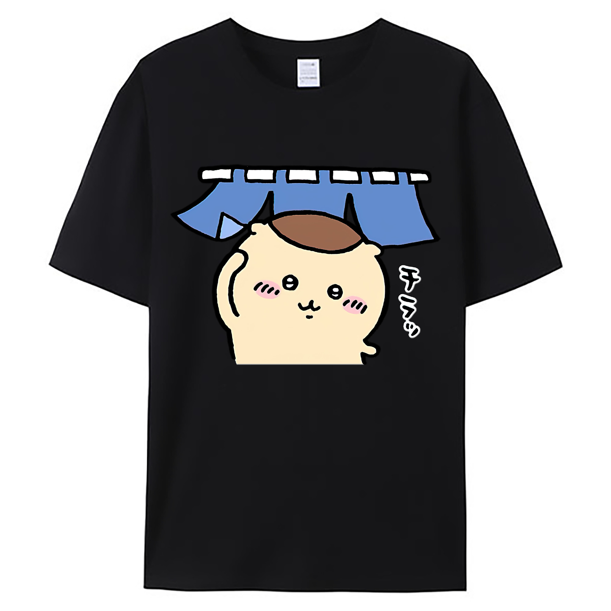 （画像用） ちいかわ くりまんじゅう Chii-kawa kuri manjū 綿100％ メンズ半袖Tシャツ｜肌触りやわらか＆通気性