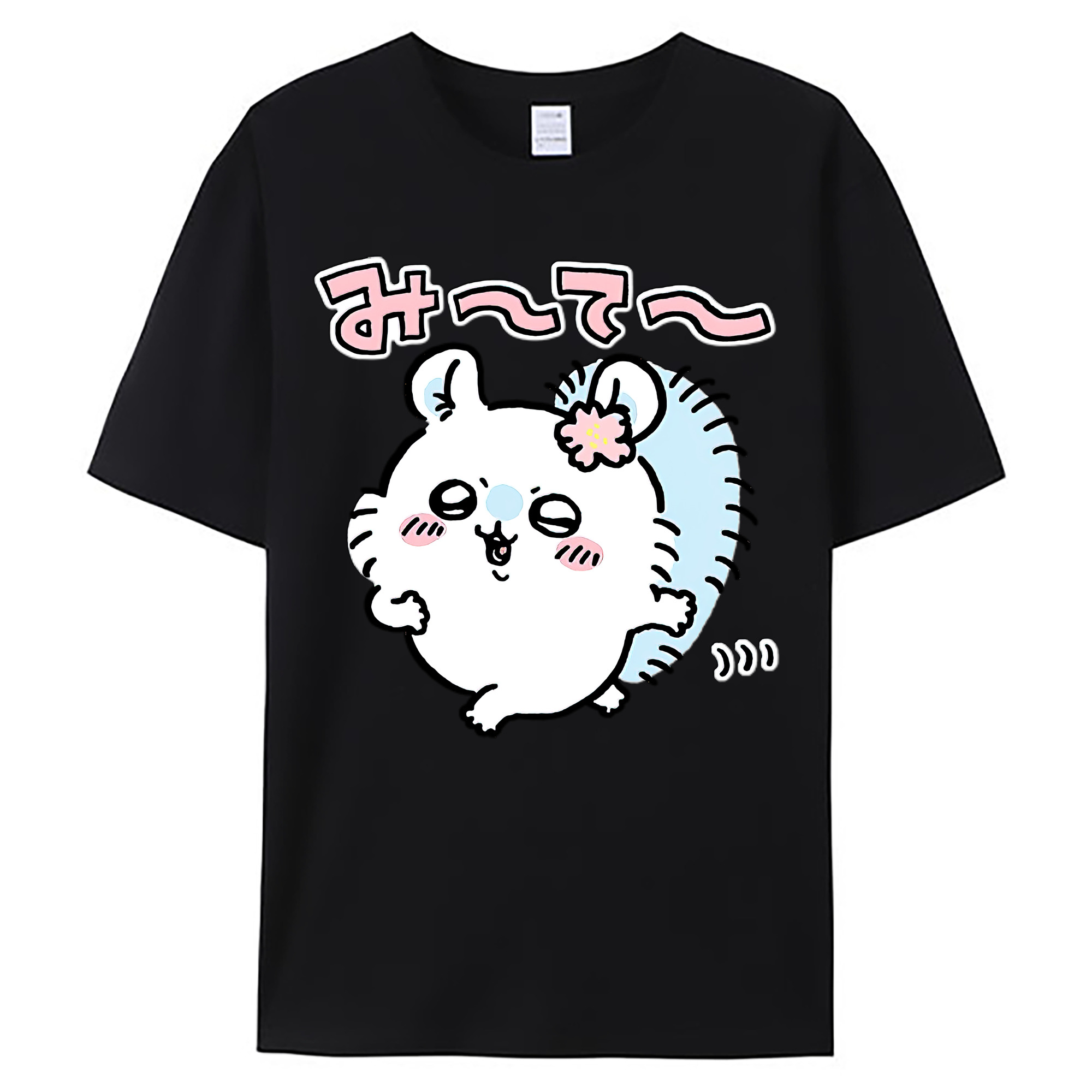（画像用） ちいかわ モモンガ Chii-kawa Momonga 綿100％ メンズ半袖Tシャツ｜肌触りやわらか＆通気性