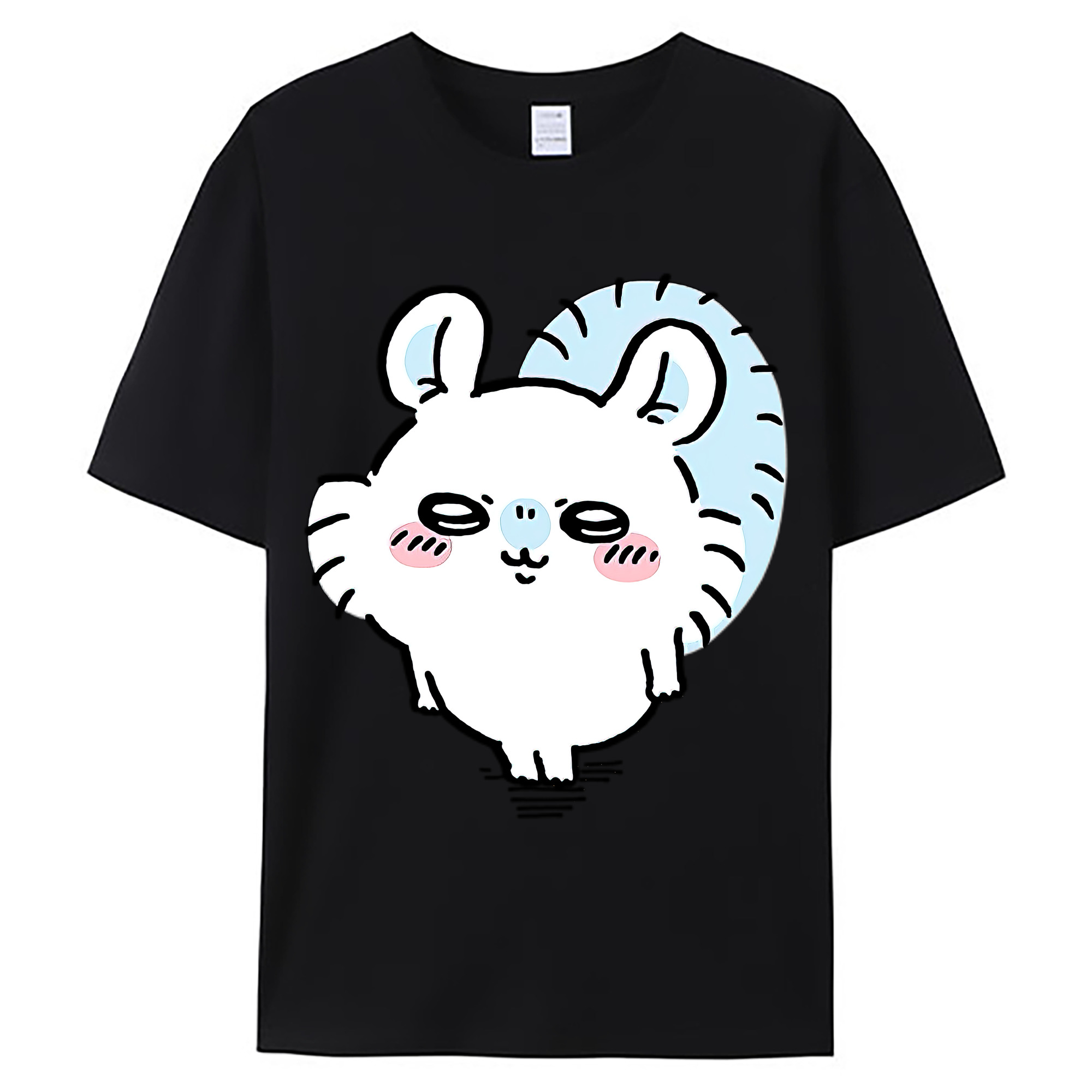（画像用） ちいかわ モモンガ Chii-kawa Momonga 綿100％ メンズ半袖Tシャツ｜肌触りやわらか＆通気性