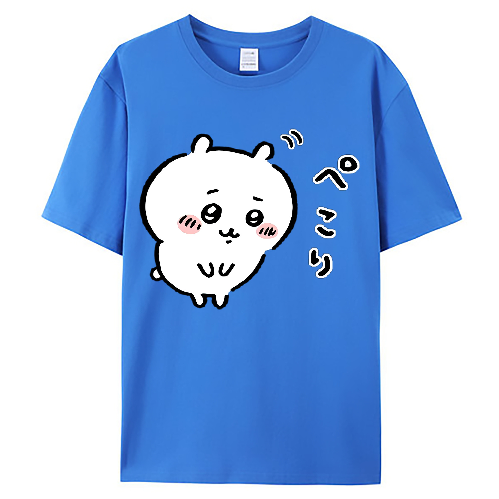 （画像用） ちいかわ ちいかわ Chii-kawa chiikawa 綿100％ メンズ半袖Tシャツ｜肌触りやわらか＆通気性