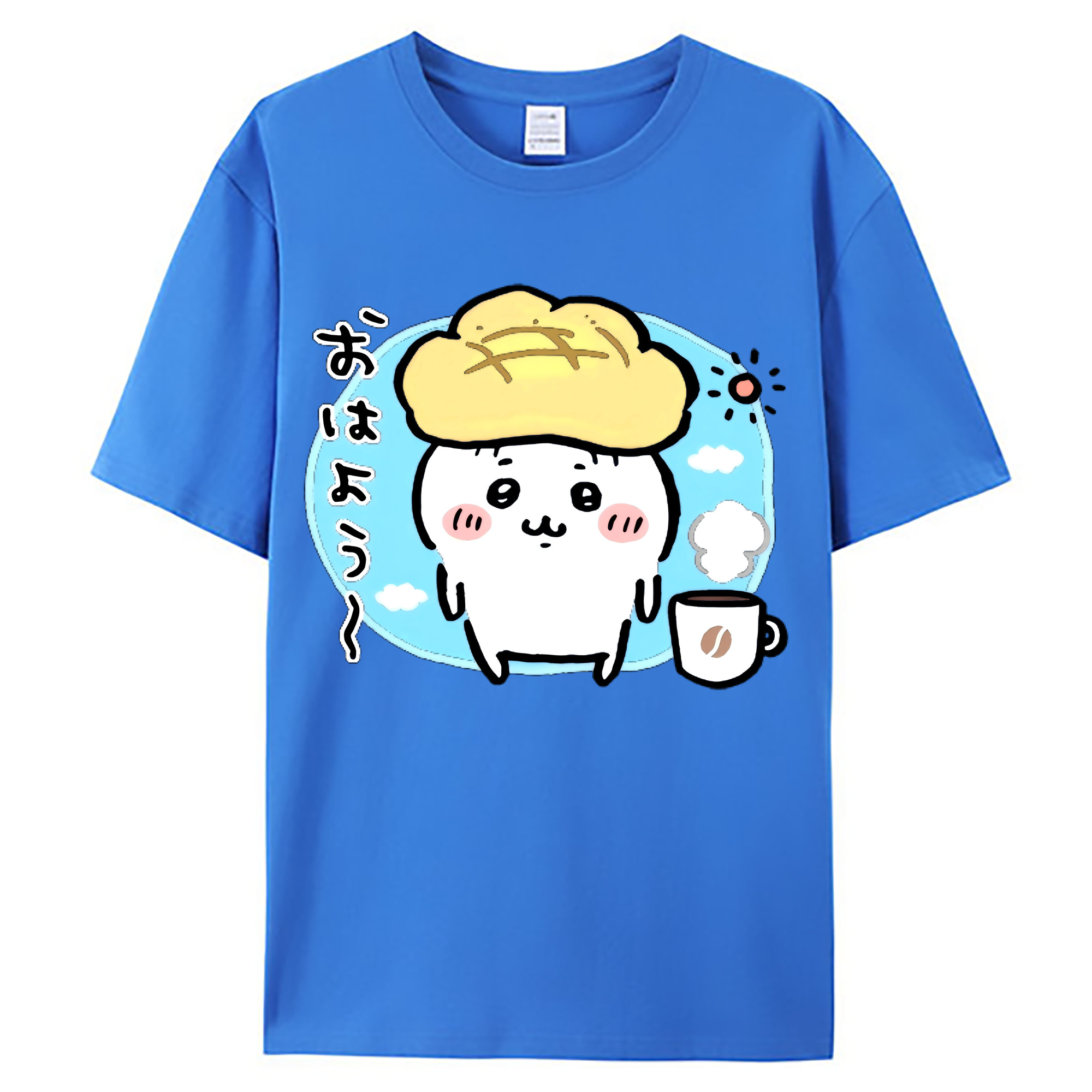 （画像用） ちいかわ ちいかわ Chii-kawa chiikawa 綿100％ メンズ半袖Tシャツ｜肌触りやわらか＆通気性