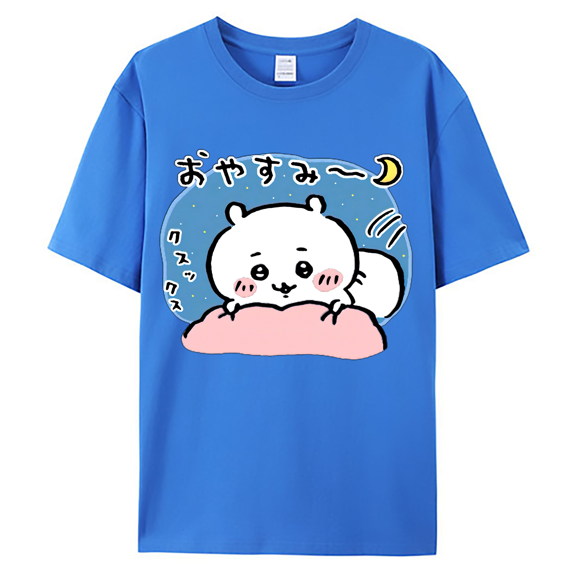 （画像用） ちいかわ ちいかわ Chii-kawa chiikawa 綿100％ メンズ半袖Tシャツ｜肌触りやわらか＆通気性