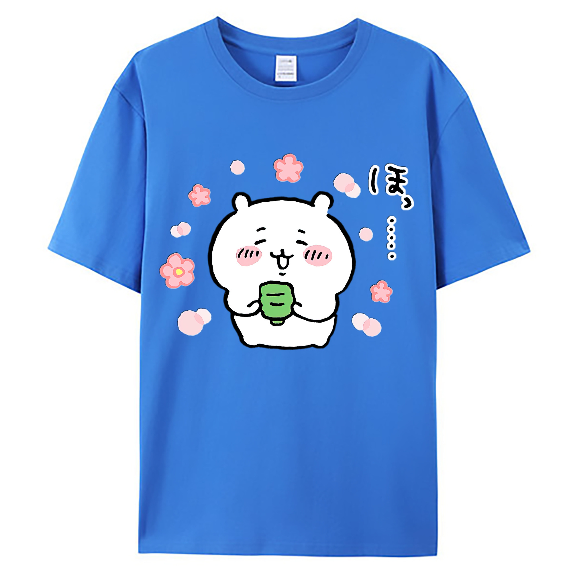 （画像用） ちいかわ ちいかわ Chii-kawa chiikawa 綿100％ メンズ半袖Tシャツ｜肌触りやわらか＆通気性