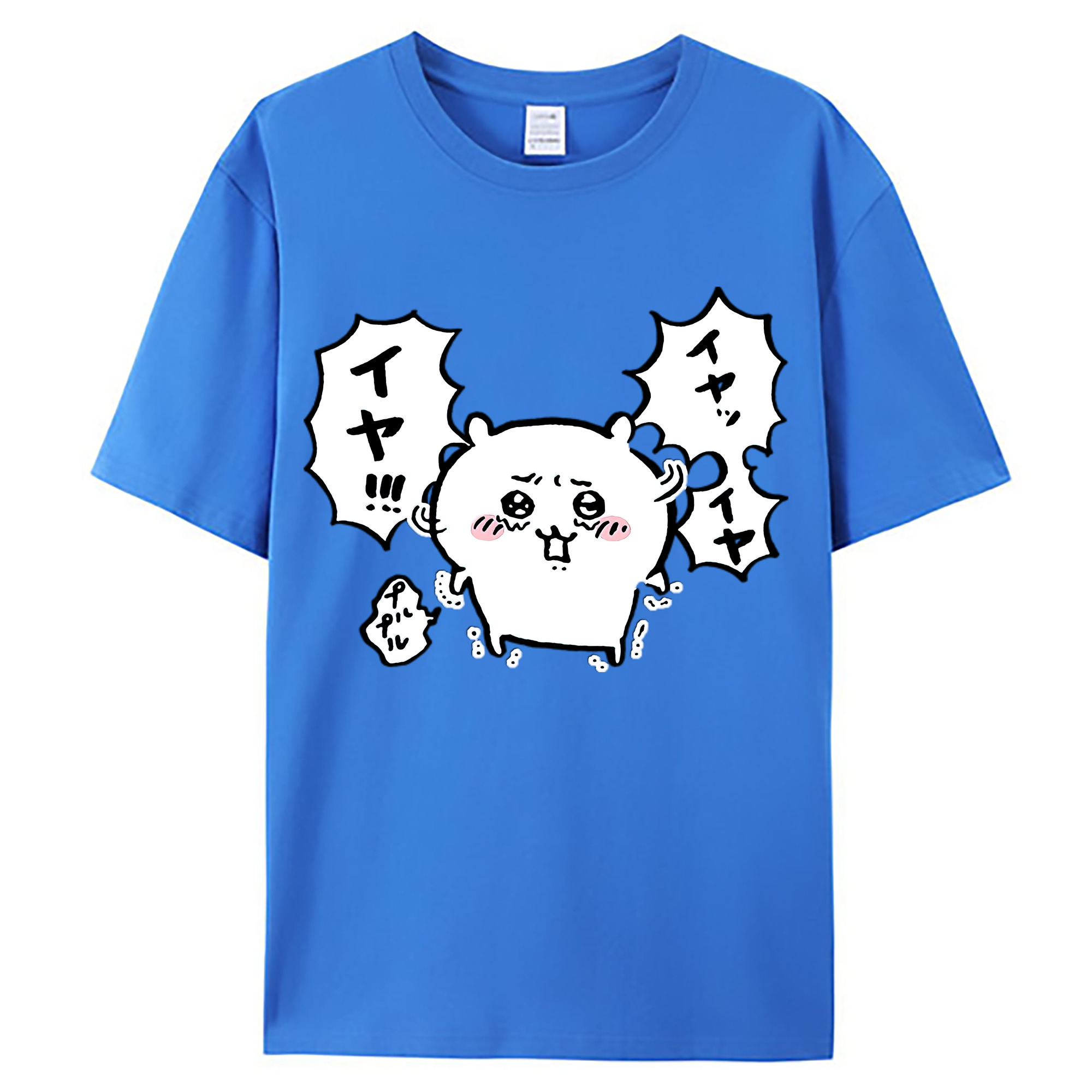 （画像用） ちいかわ ちいかわ Chii-kawa chiikawa 綿100％ メンズ半袖Tシャツ｜肌触りやわらか＆通気性
