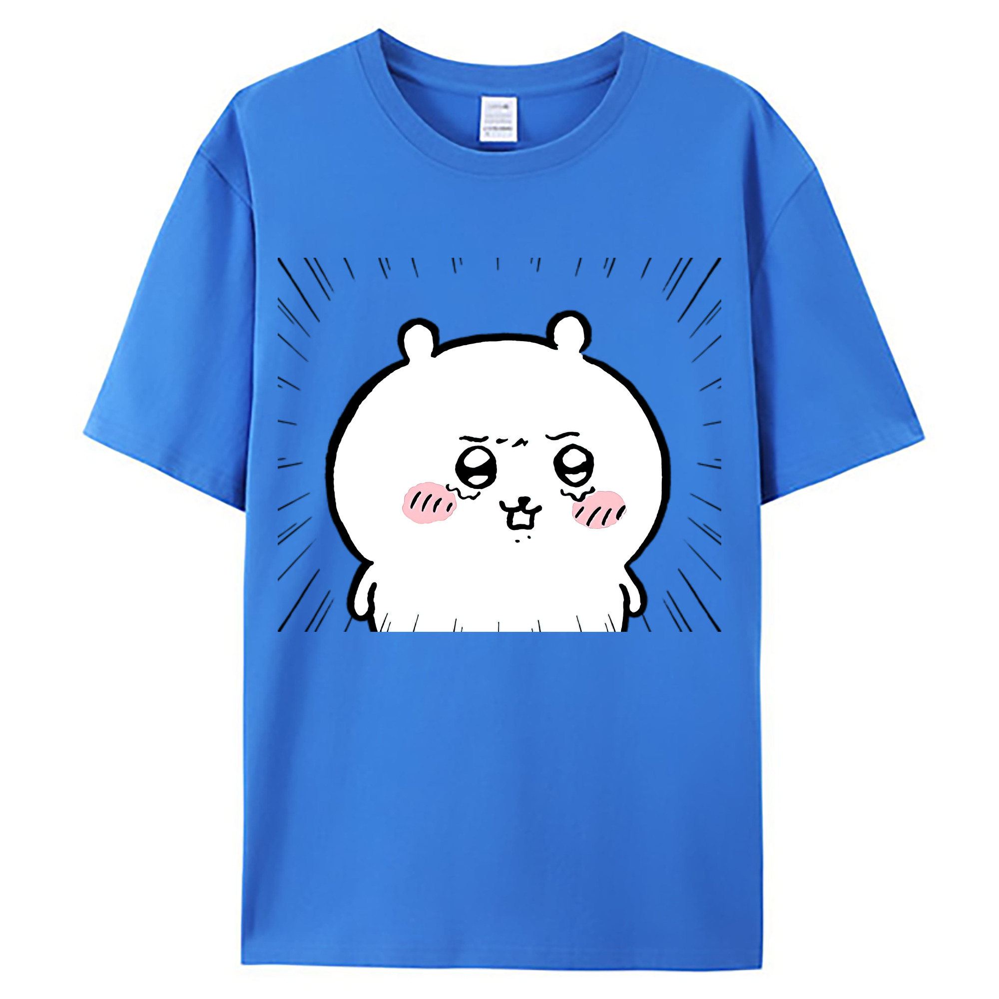 （画像用） ちいかわ ちいかわ Chii-kawa chiikawa 綿100％ メンズ半袖Tシャツ｜肌触りやわらか＆通気性