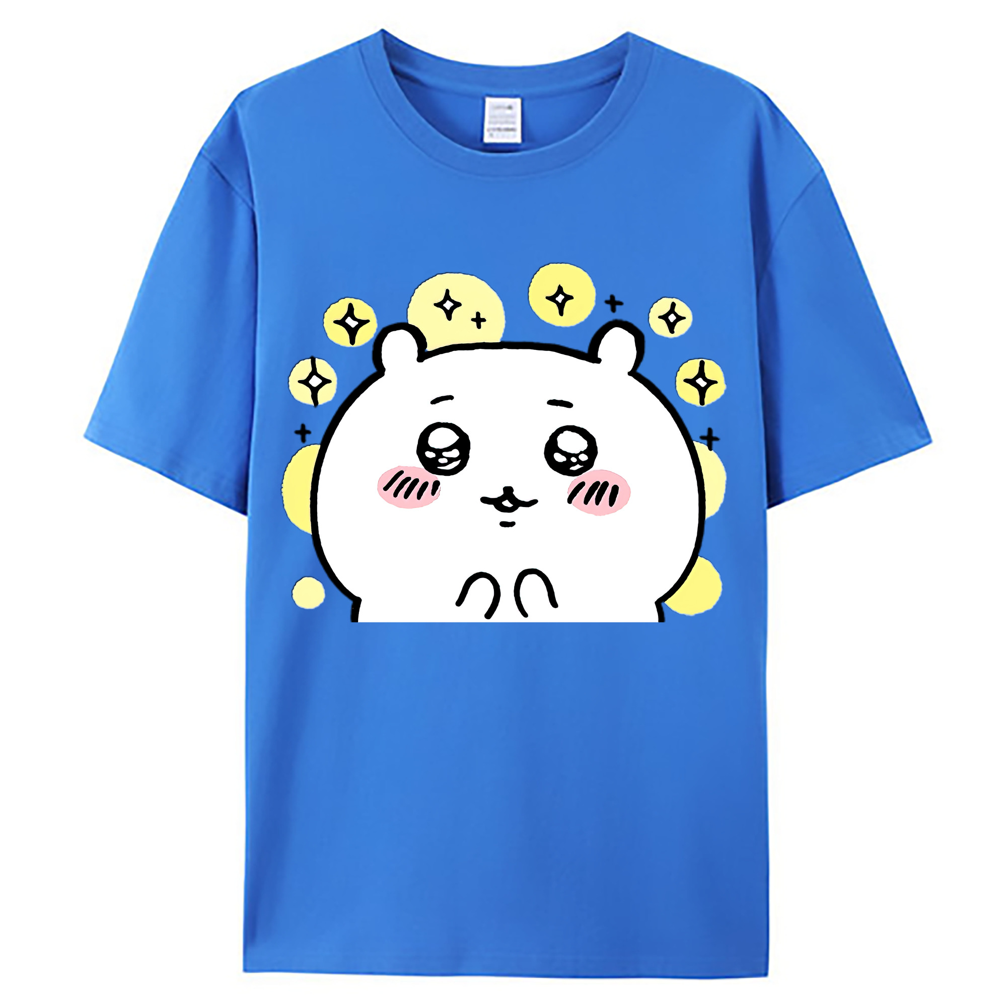 （画像用） ちいかわ ちいかわ Chii-kawa chiikawa 綿100％ メンズ半袖Tシャツ｜肌触りやわらか＆通気性
