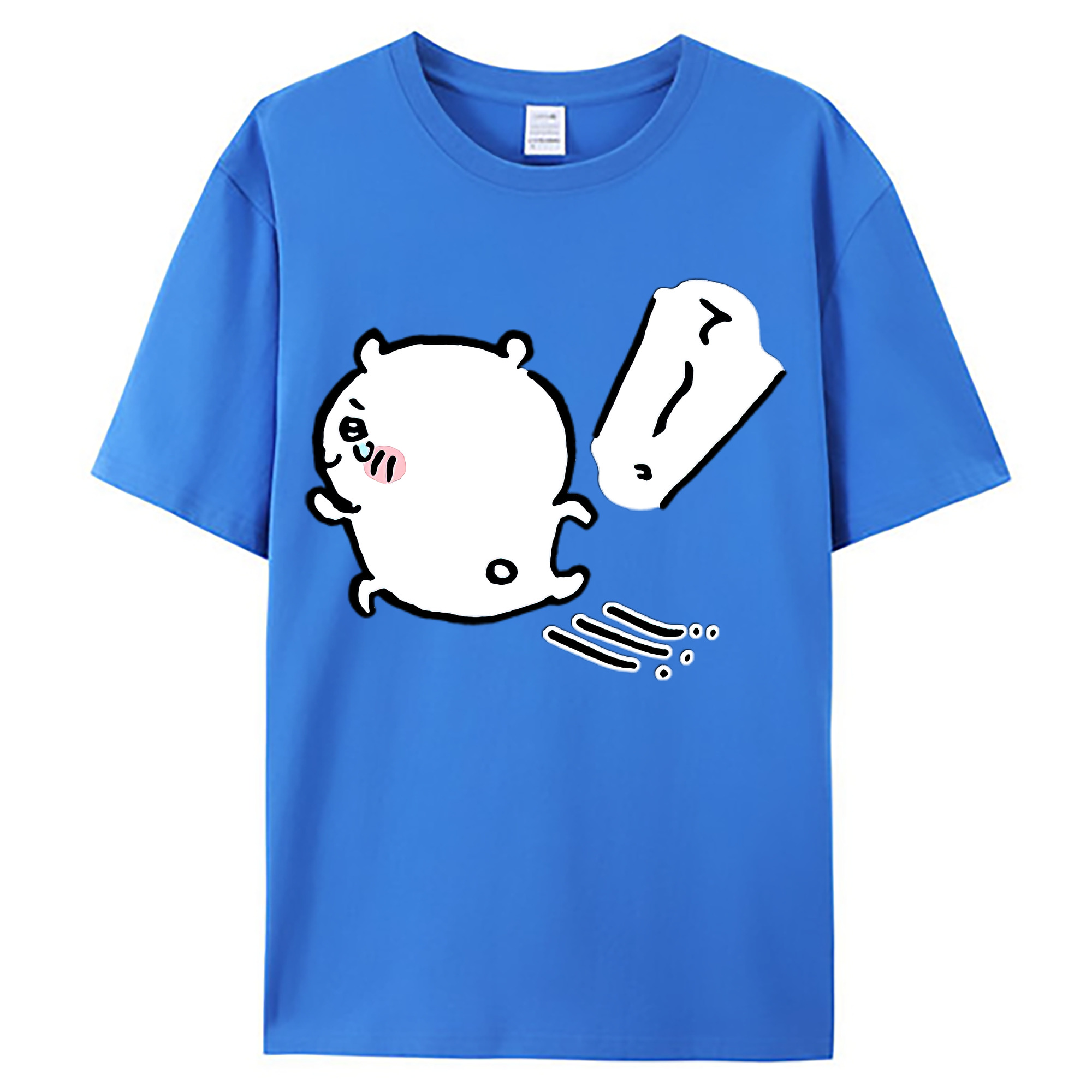 （画像用） ちいかわ ちいかわ Chii-kawa chiikawa 綿100％ メンズ半袖Tシャツ｜肌触りやわらか＆通気性