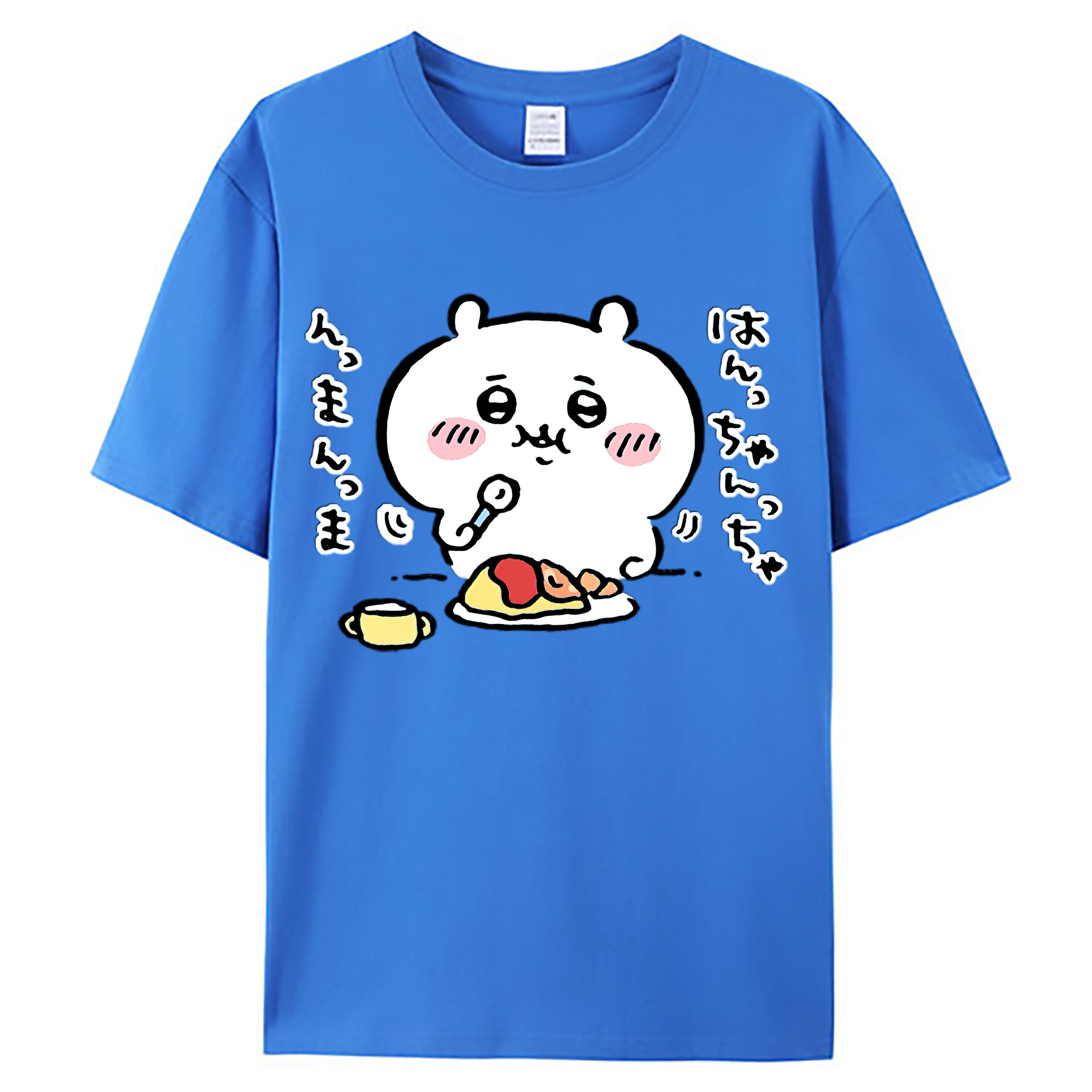 （画像用） ちいかわ ちいかわ Chii-kawa chiikawa 綿100％ メンズ半袖Tシャツ｜肌触りやわらか＆通気性