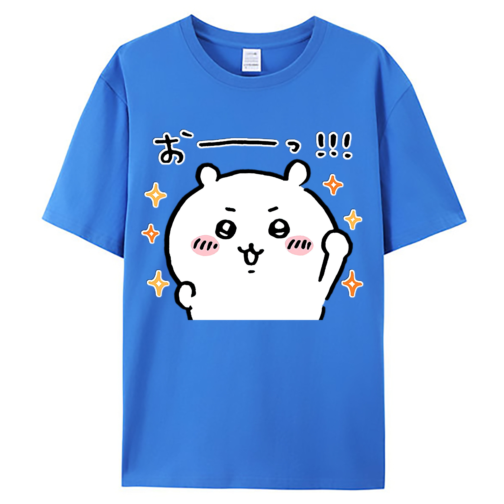 （画像用） ちいかわ ちいかわ Chii-kawa chiikawa 綿100％ メンズ半袖Tシャツ｜肌触りやわらか＆通気性