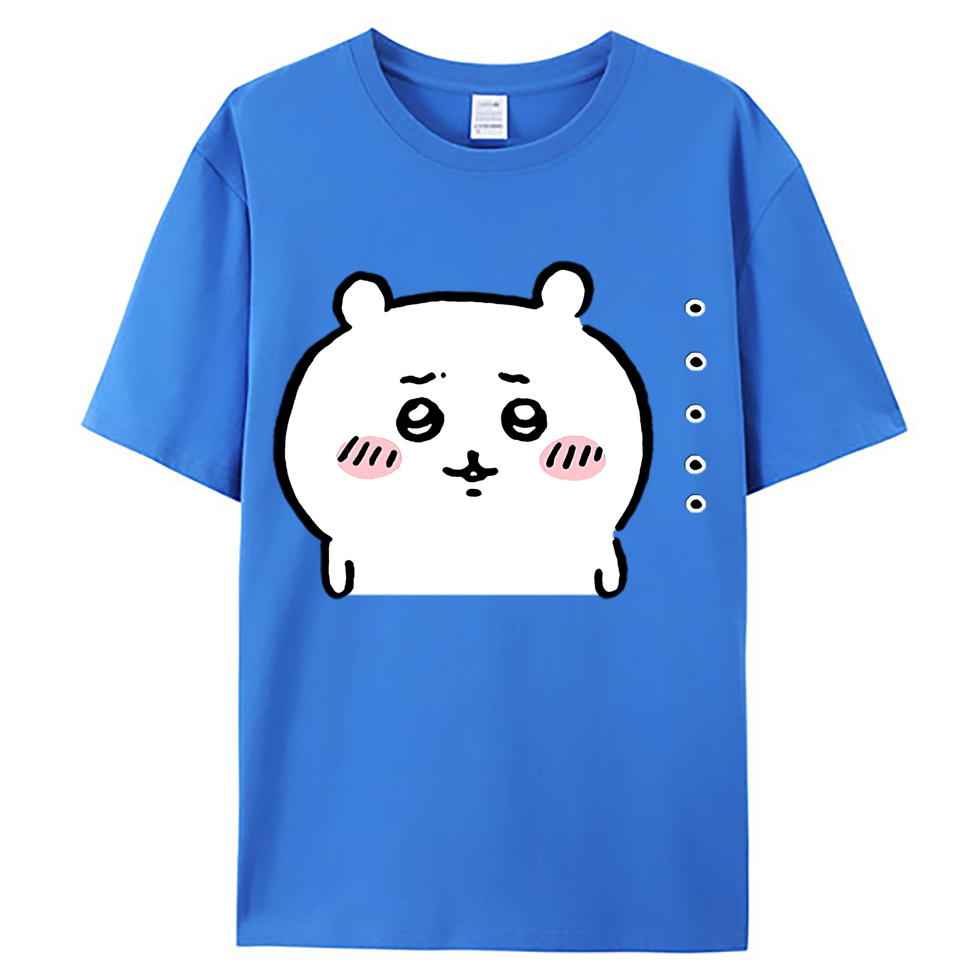 （画像用） ちいかわ ちいかわ Chii-kawa chiikawa 綿100％ メンズ半袖Tシャツ｜肌触りやわらか＆通気性