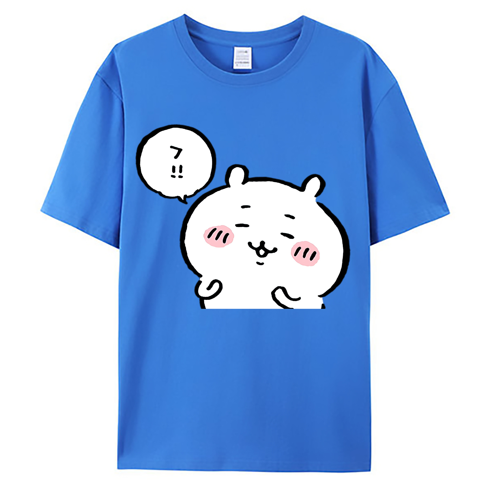 （画像用） ちいかわ ちいかわ Chii-kawa chiikawa 綿100％ メンズ半袖Tシャツ｜肌触りやわらか＆通気性