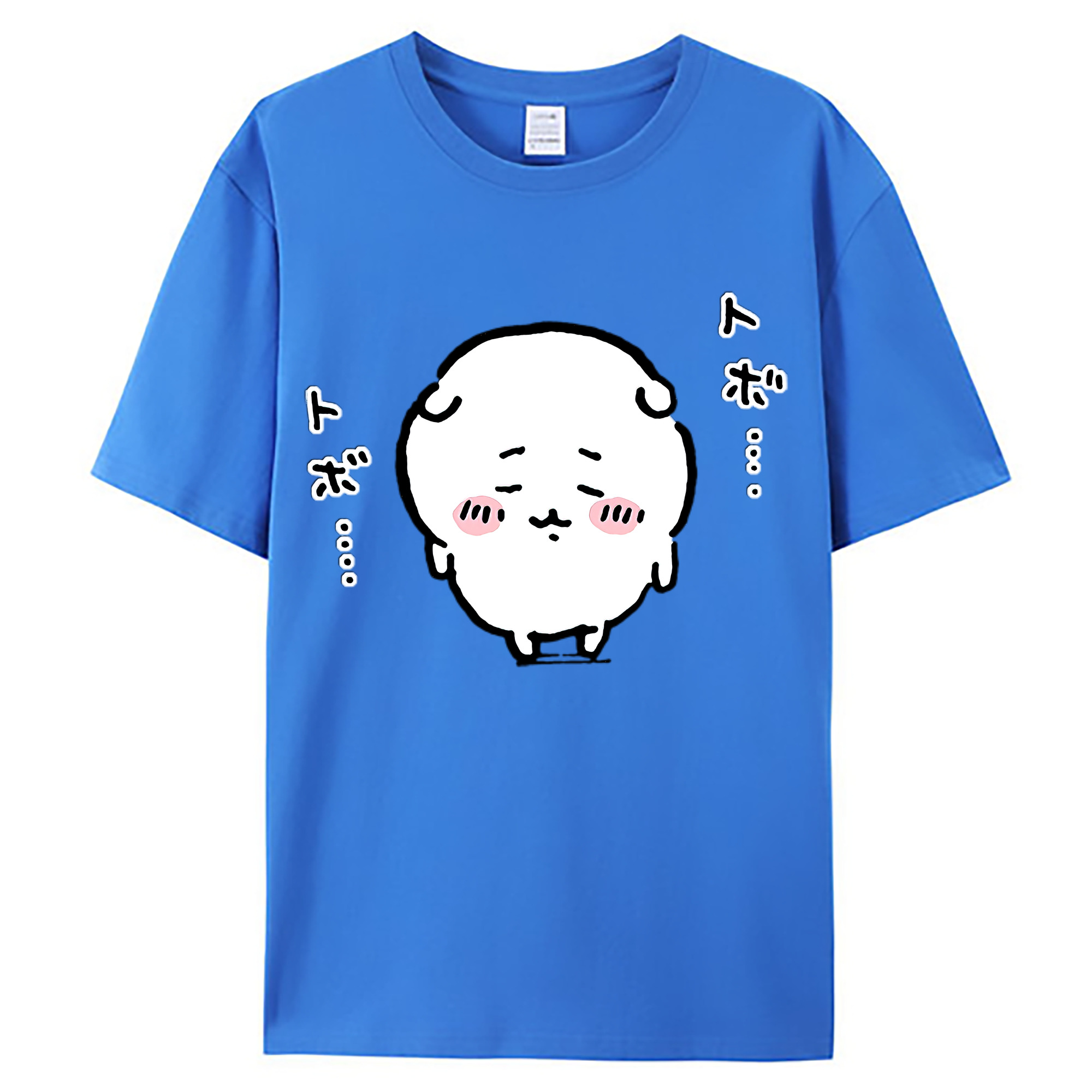 （画像用） ちいかわ ちいかわ Chii-kawa chiikawa 綿100％ メンズ半袖Tシャツ｜肌触りやわらか＆通気性