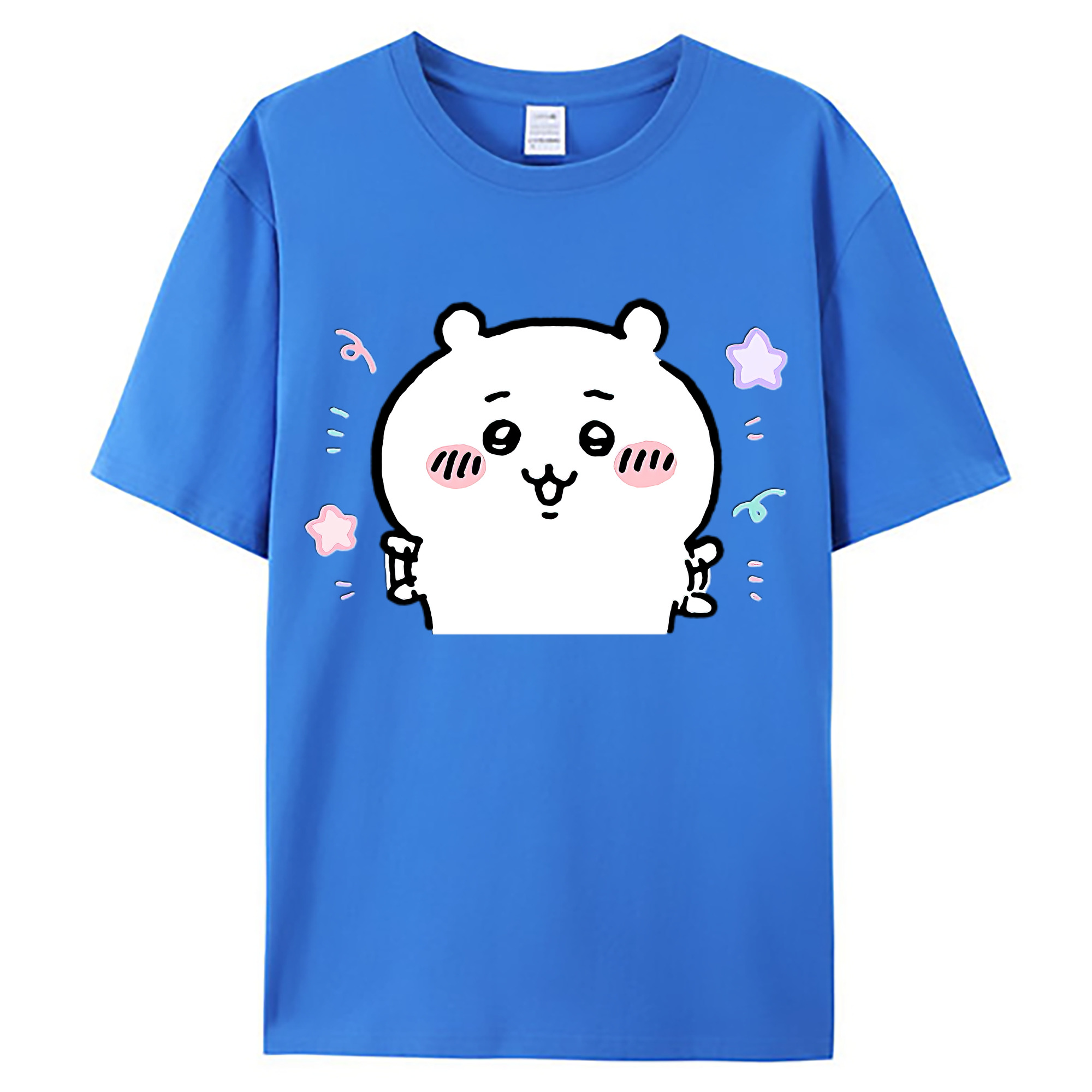 （画像用） ちいかわ ちいかわ Chii-kawa chiikawa 綿100％ メンズ半袖Tシャツ｜肌触りやわらか＆通気性