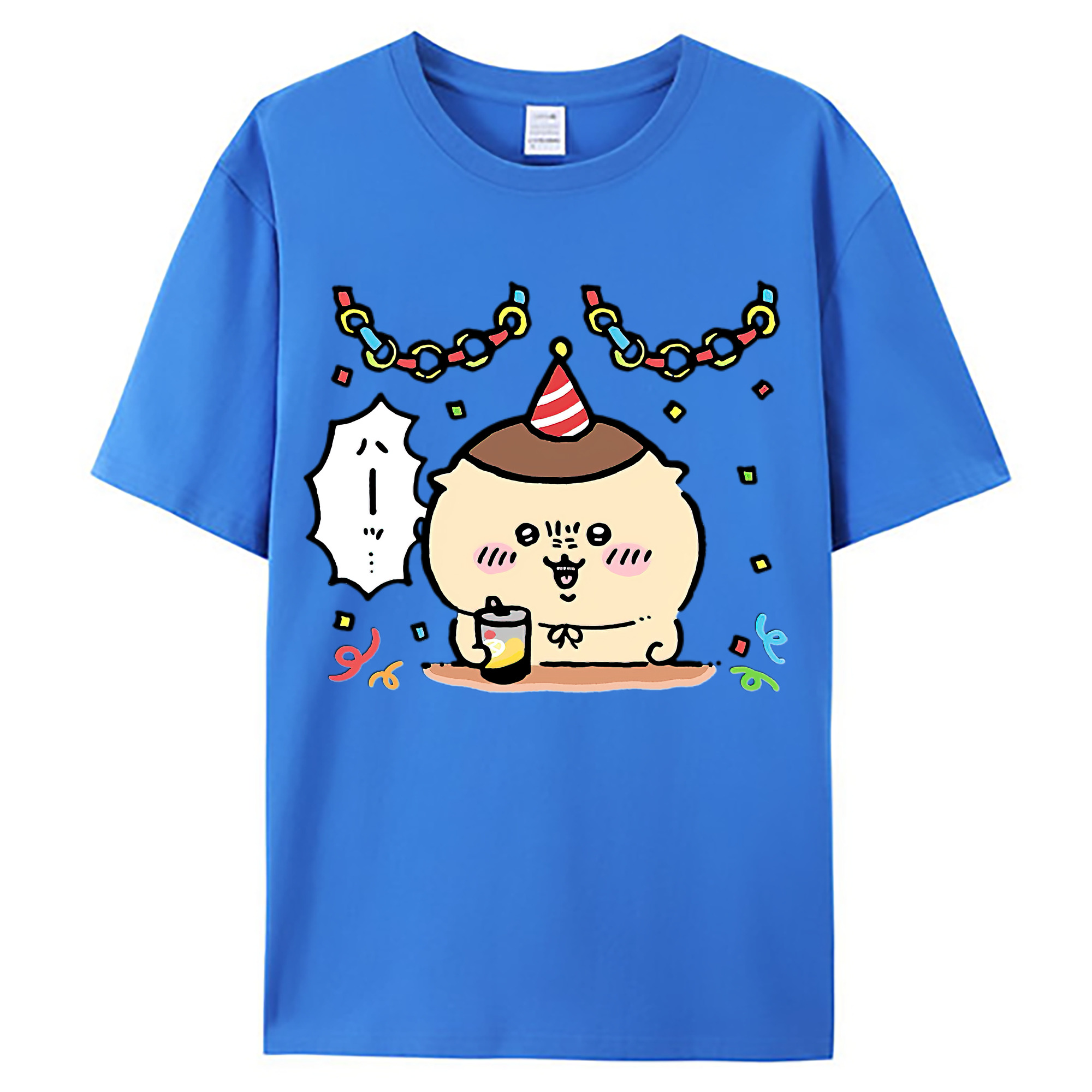 （画像用） ちいかわ くりまんじゅう Chii-kawa kuri manjū 綿100％ メンズ半袖Tシャツ｜肌触りやわらか＆通気性