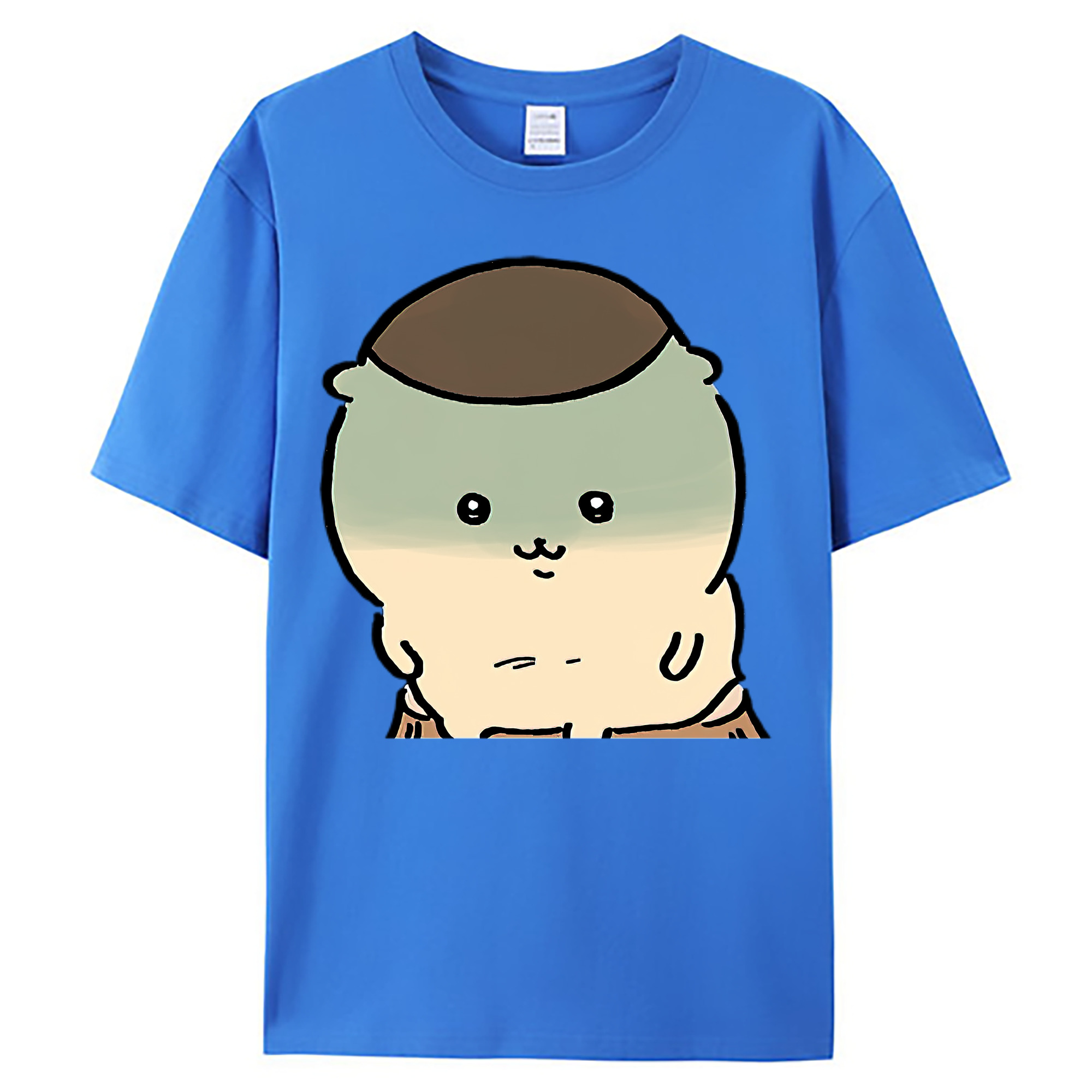 （画像用） ちいかわ くりまんじゅう Chii-kawa kuri manjū 綿100％ メンズ半袖Tシャツ｜肌触りやわらか＆通気性