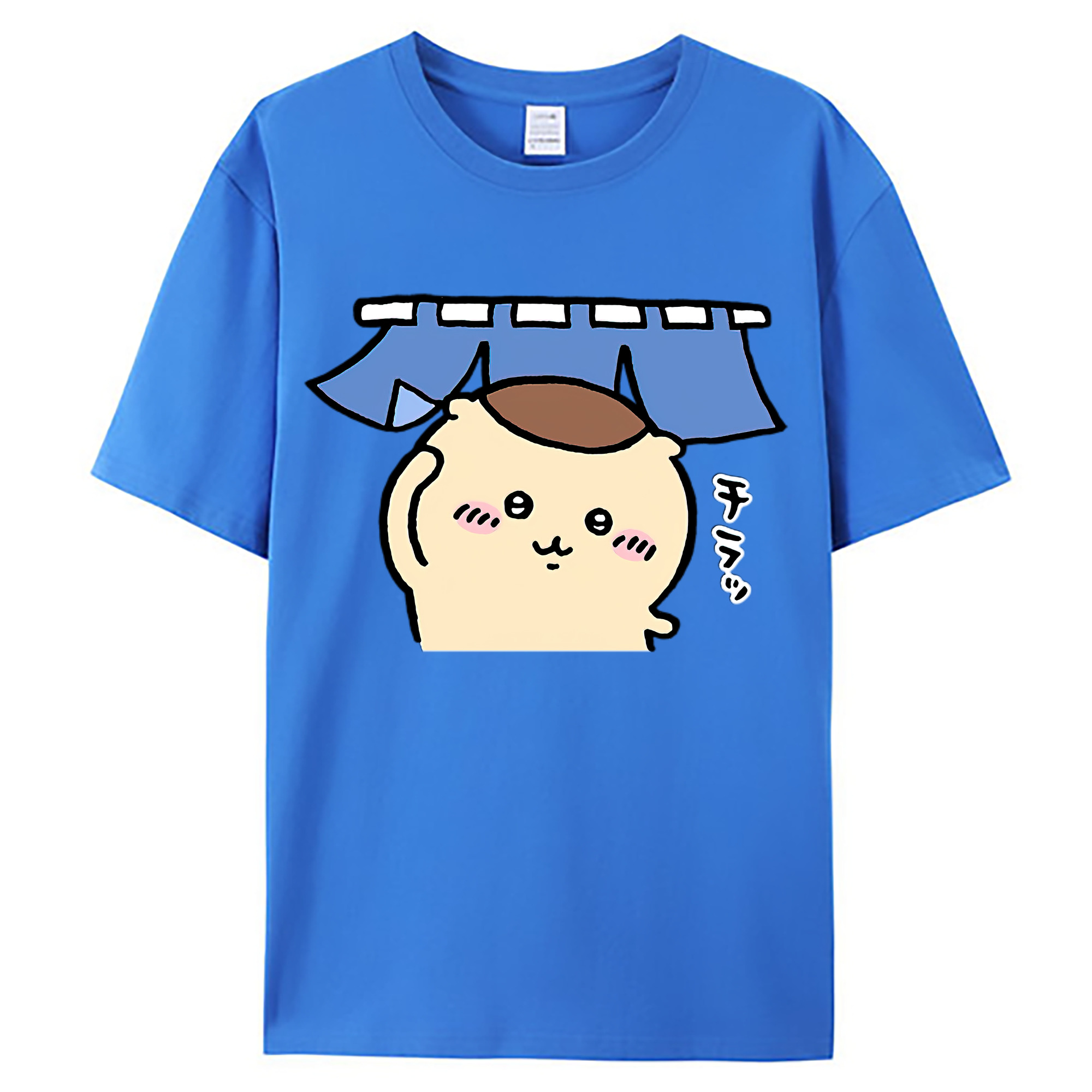 （画像用） ちいかわ くりまんじゅう Chii-kawa kuri manjū 綿100％ メンズ半袖Tシャツ｜肌触りやわらか＆通気性