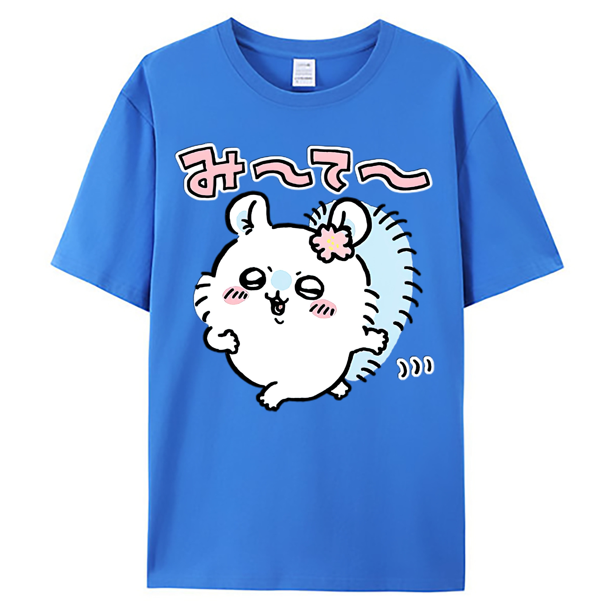 （画像用） ちいかわ モモンガ Chii-kawa Momonga 綿100％ メンズ半袖Tシャツ｜肌触りやわらか＆通気性