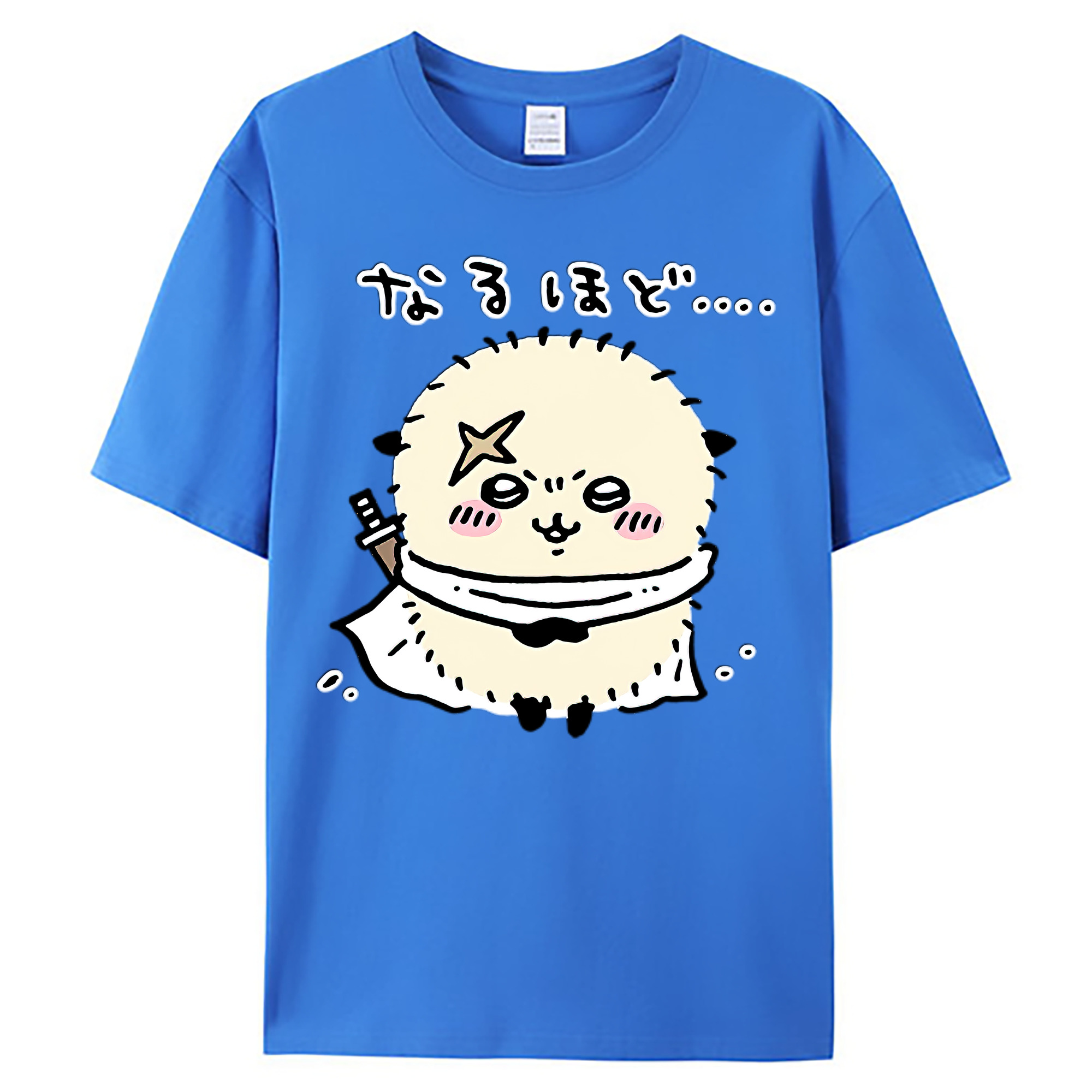 （画像用） ちいかわ ラッコ Chii-kawa Sea otter 綿100％ メンズ半袖Tシャツ｜肌触りやわらか＆通気性