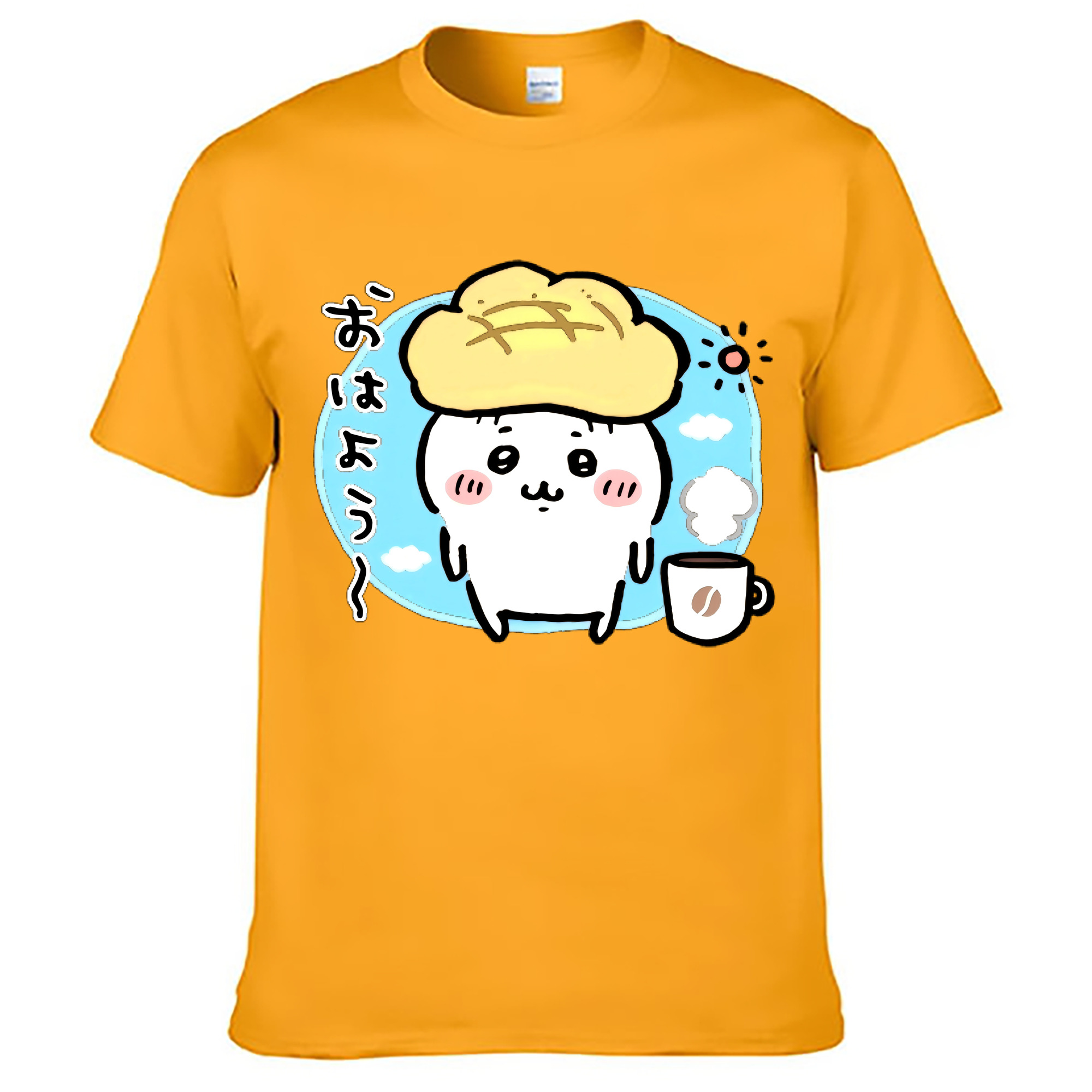 （画像用） ちいかわ ちいかわ Chii-kawa chiikawa 綿100％ メンズ半袖Tシャツ｜肌触りやわらか＆通気性