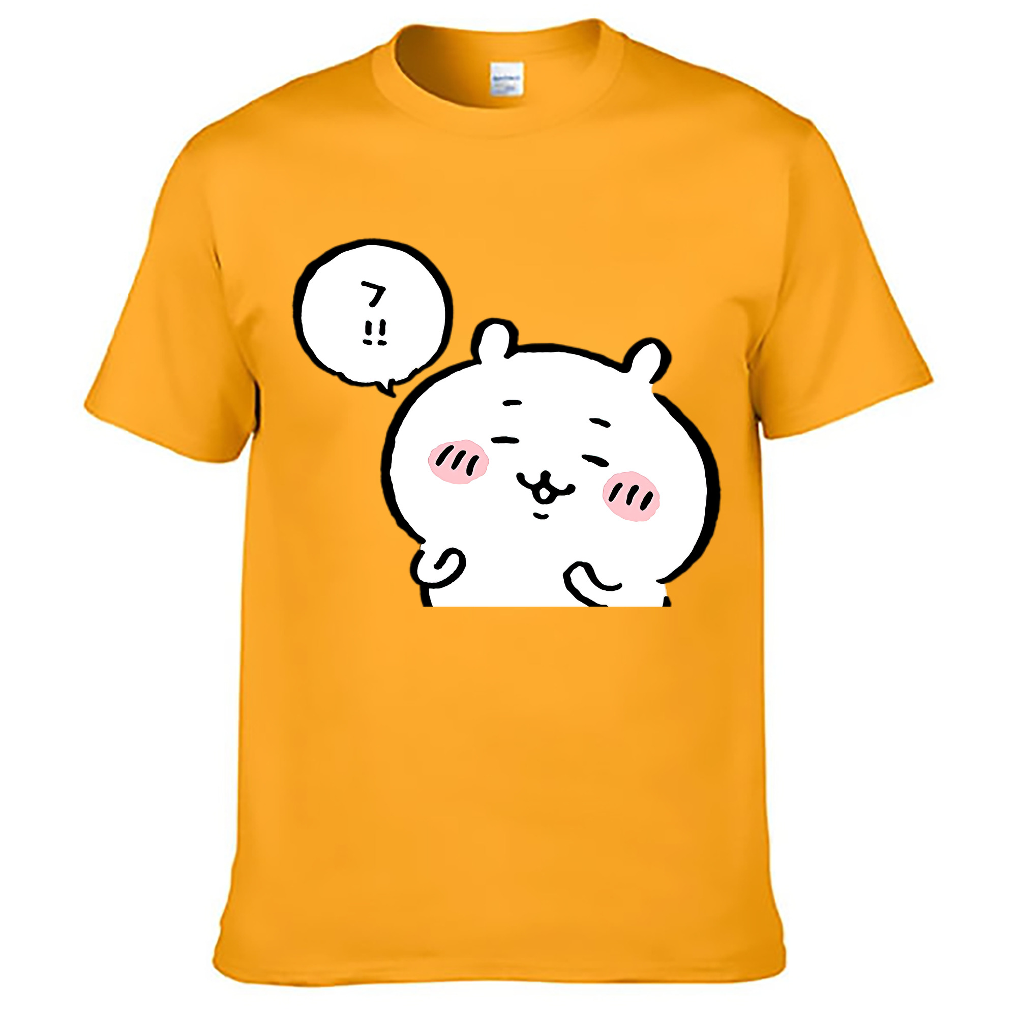 （画像用） ちいかわ ちいかわ Chii-kawa chiikawa 綿100％ メンズ半袖Tシャツ｜肌触りやわらか＆通気性