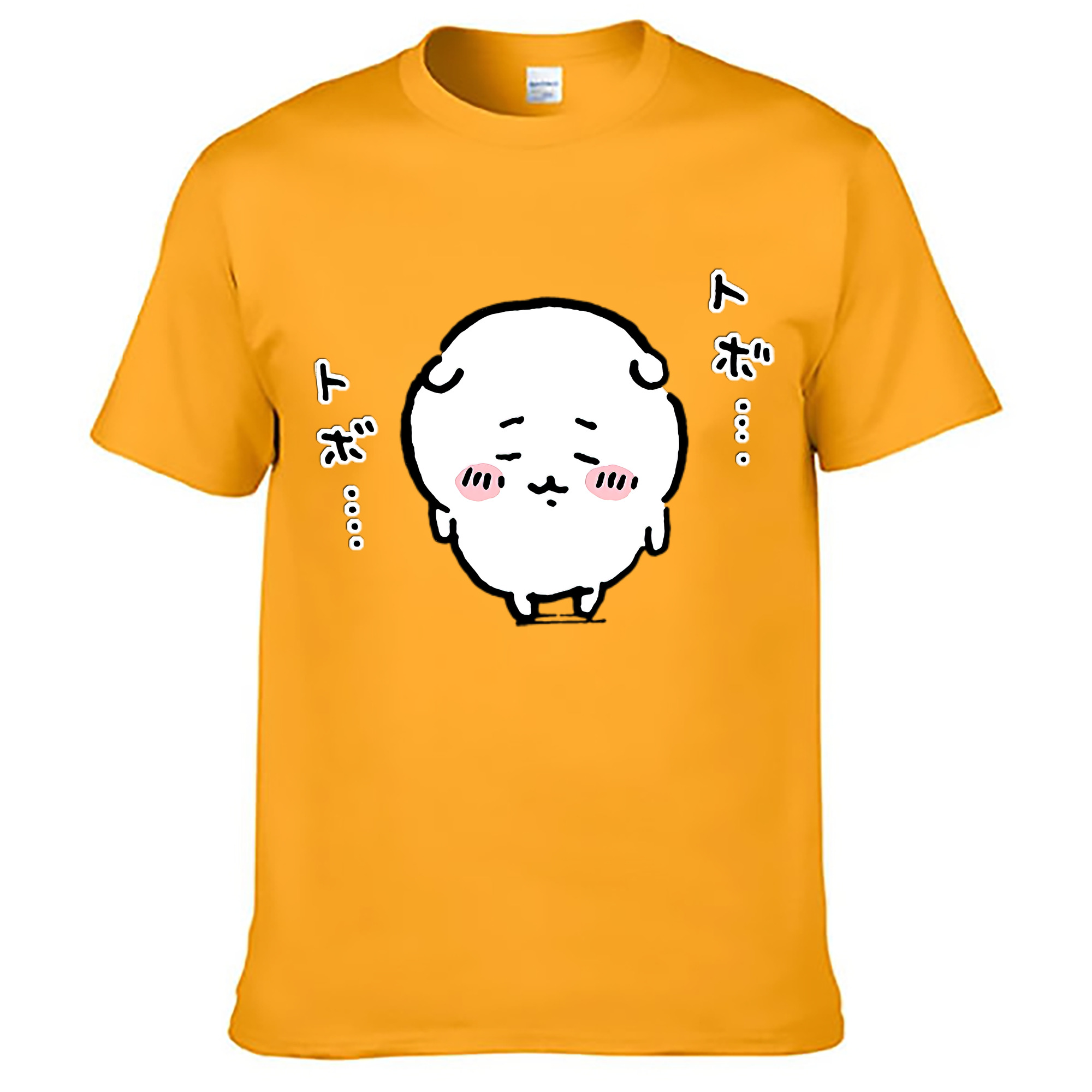 （画像用） ちいかわ ちいかわ Chii-kawa chiikawa 綿100％ メンズ半袖Tシャツ｜肌触りやわらか＆通気性