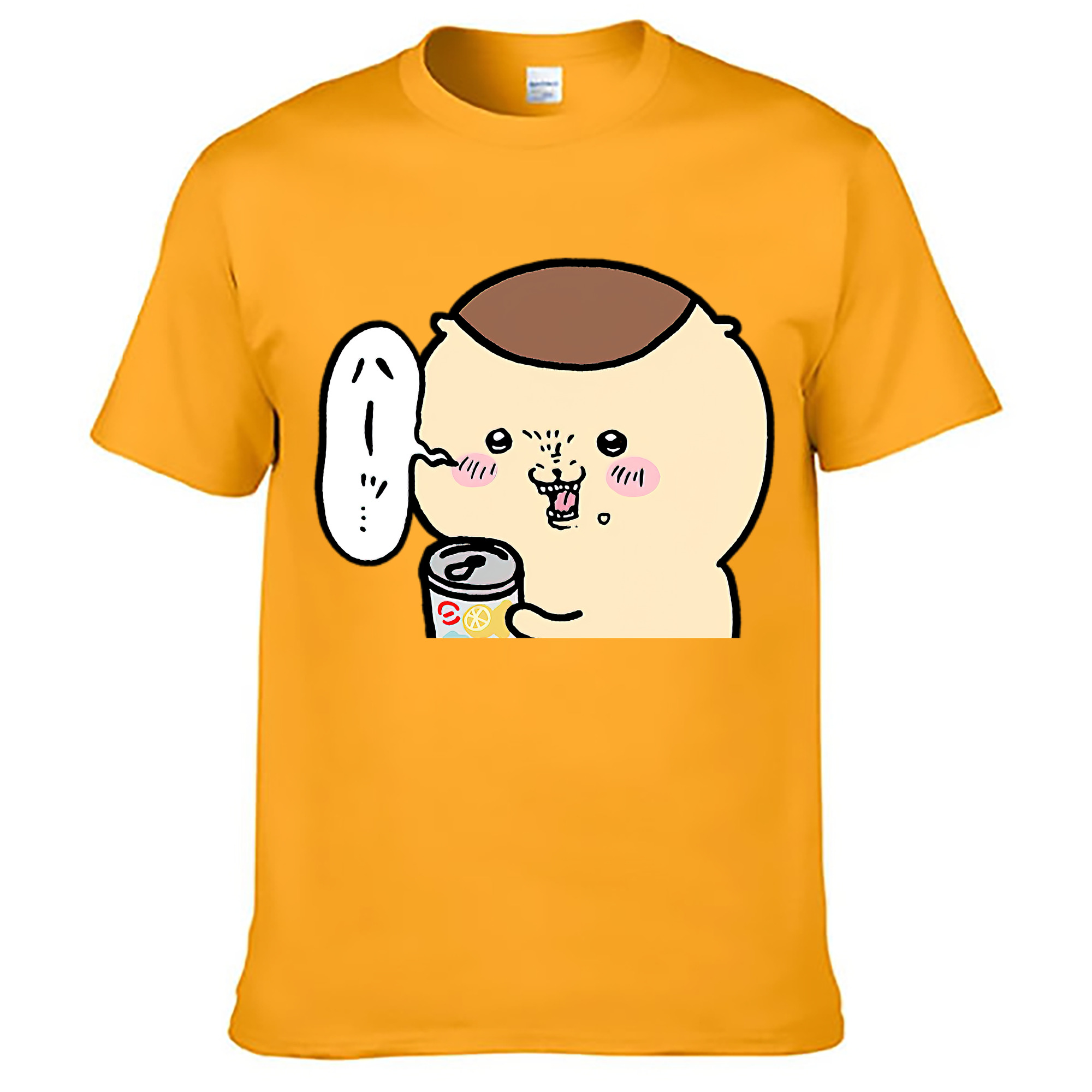 （画像用） ちいかわ くりまんじゅう Chii-kawa kuri manjū 綿100％ メンズ半袖Tシャツ｜肌触りやわらか＆通気性