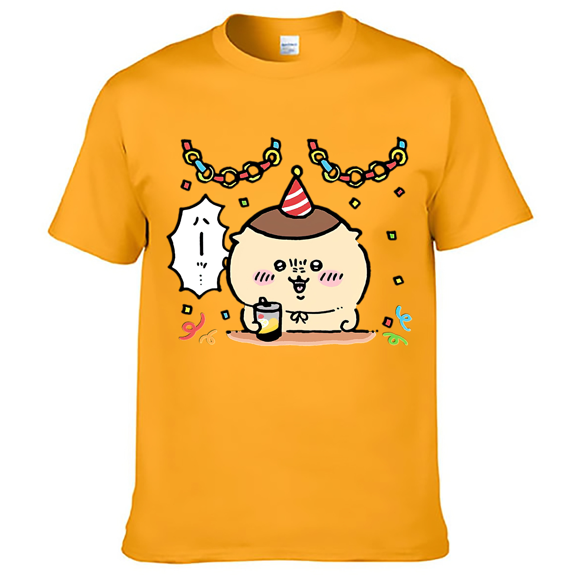 （画像用） ちいかわ くりまんじゅう Chii-kawa kuri manjū 綿100％ メンズ半袖Tシャツ｜肌触りやわらか＆通気性
