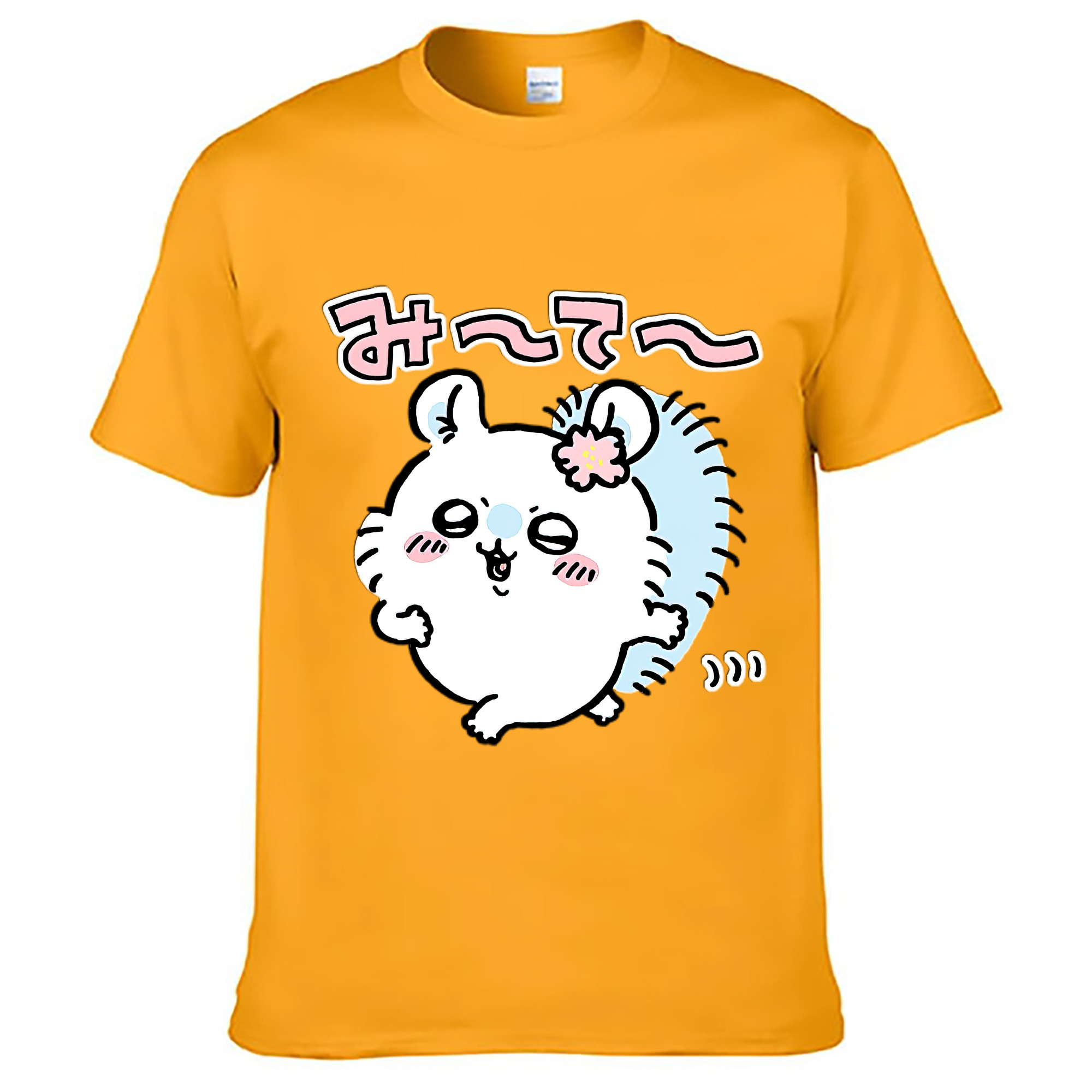 （画像用） ちいかわ モモンガ Chii-kawa Momonga 綿100％ メンズ半袖Tシャツ｜肌触りやわらか＆通気性