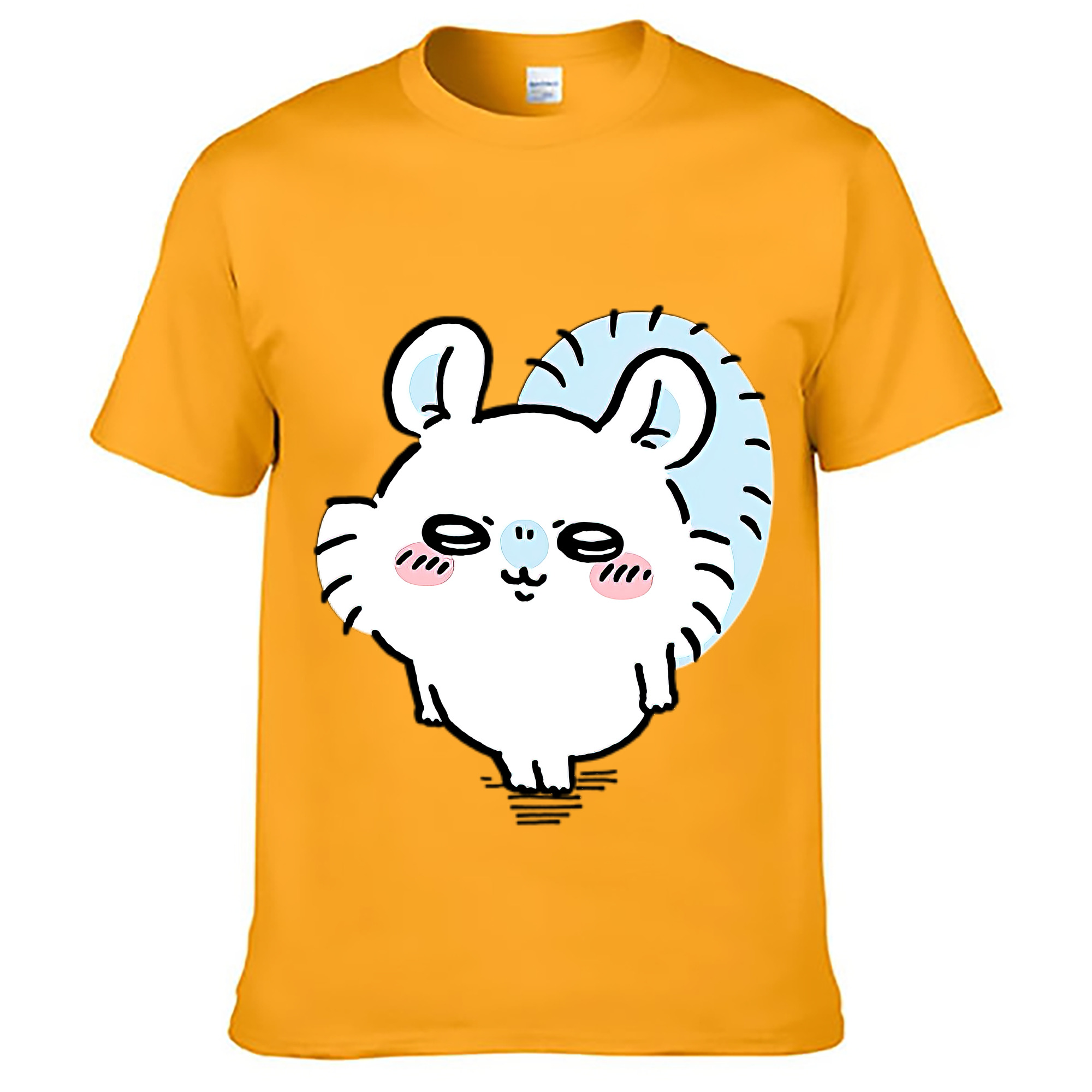 （画像用） ちいかわ モモンガ Chii-kawa Momonga 綿100％ メンズ半袖Tシャツ｜肌触りやわらか＆通気性