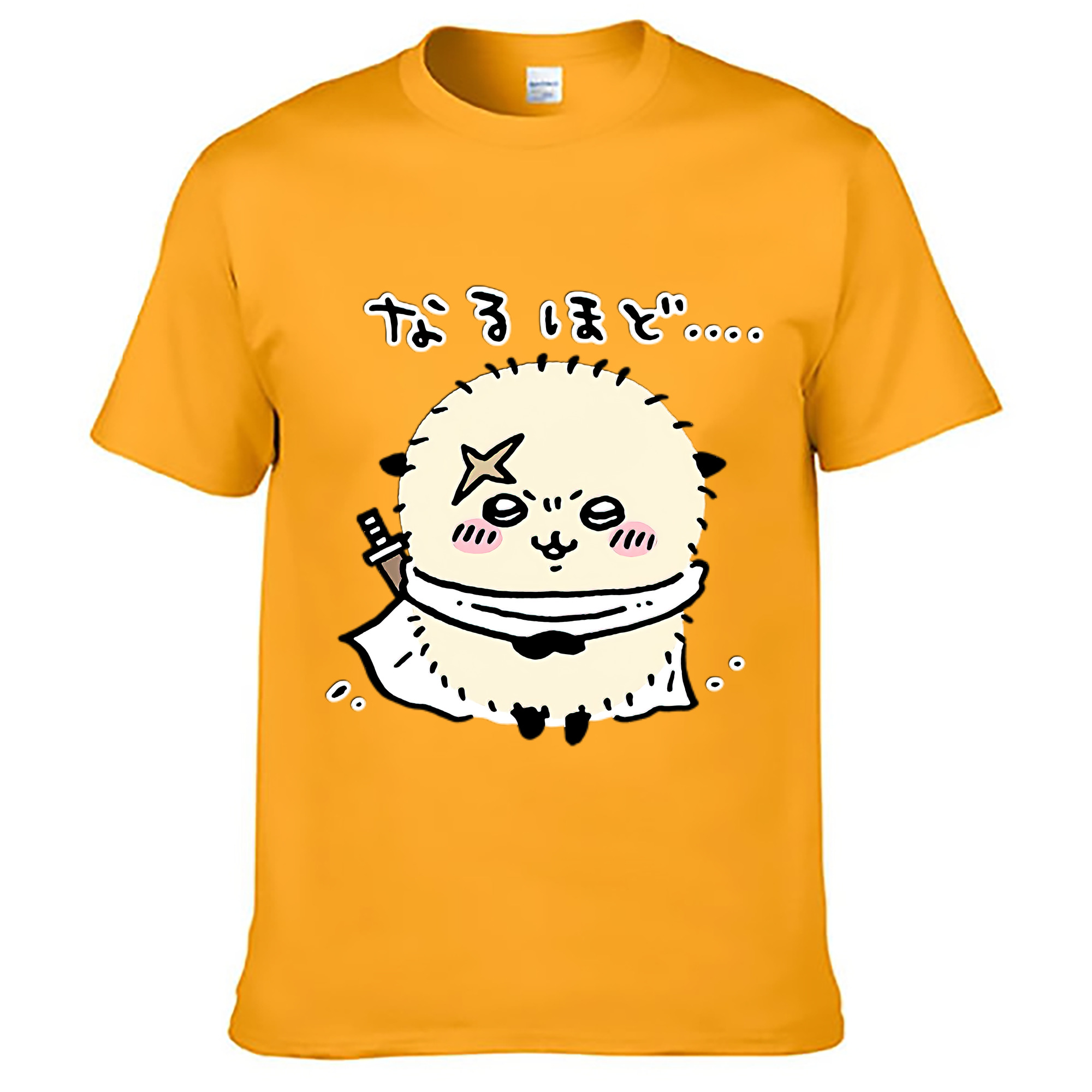 （画像用） ちいかわ ラッコ Chii-kawa Sea otter 綿100％ メンズ半袖Tシャツ｜肌触りやわらか＆通気性