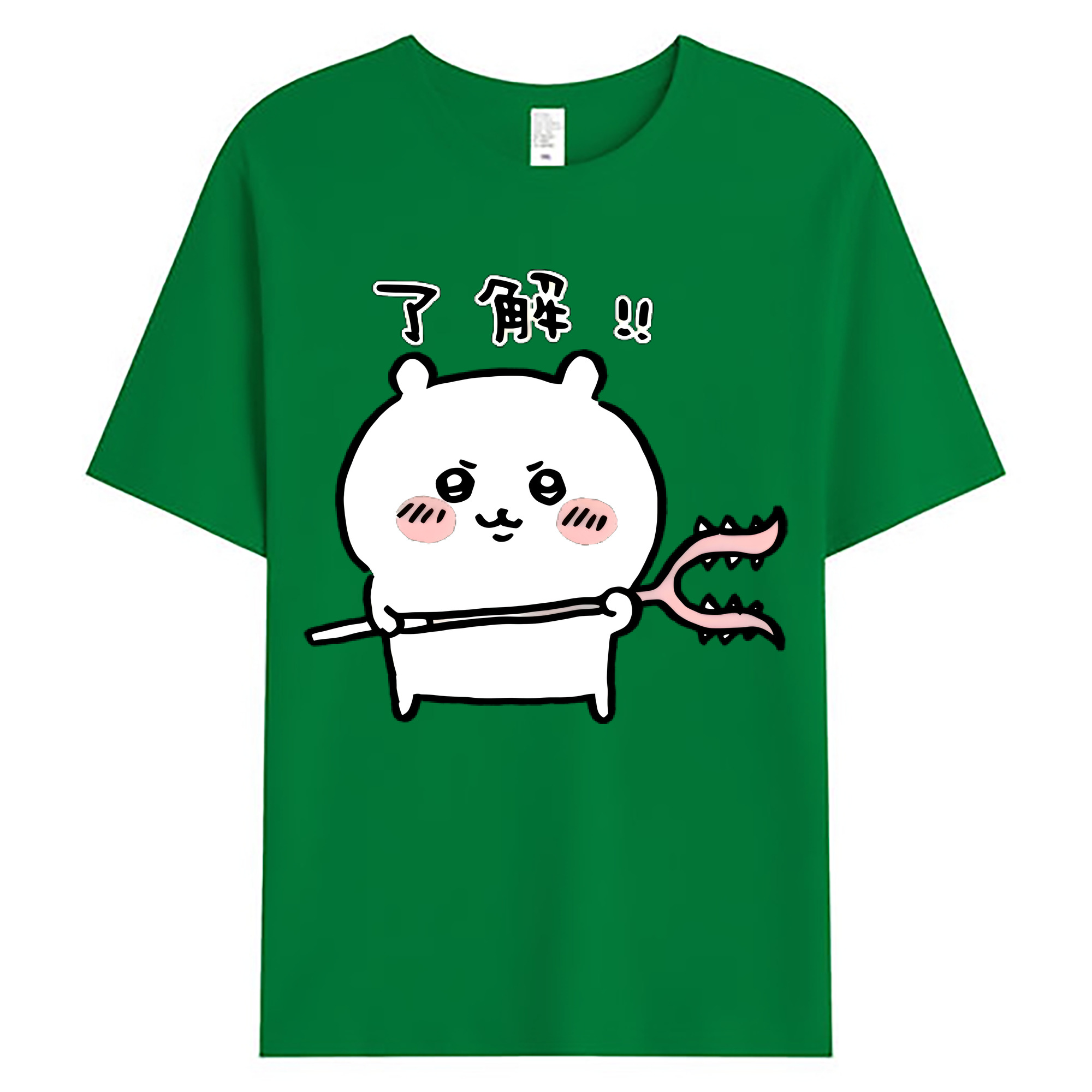 （画像用） ちいかわ ちいかわ Chii-kawa chiikawa 綿100％ メンズ半袖Tシャツ｜肌触りやわらか＆通気性
