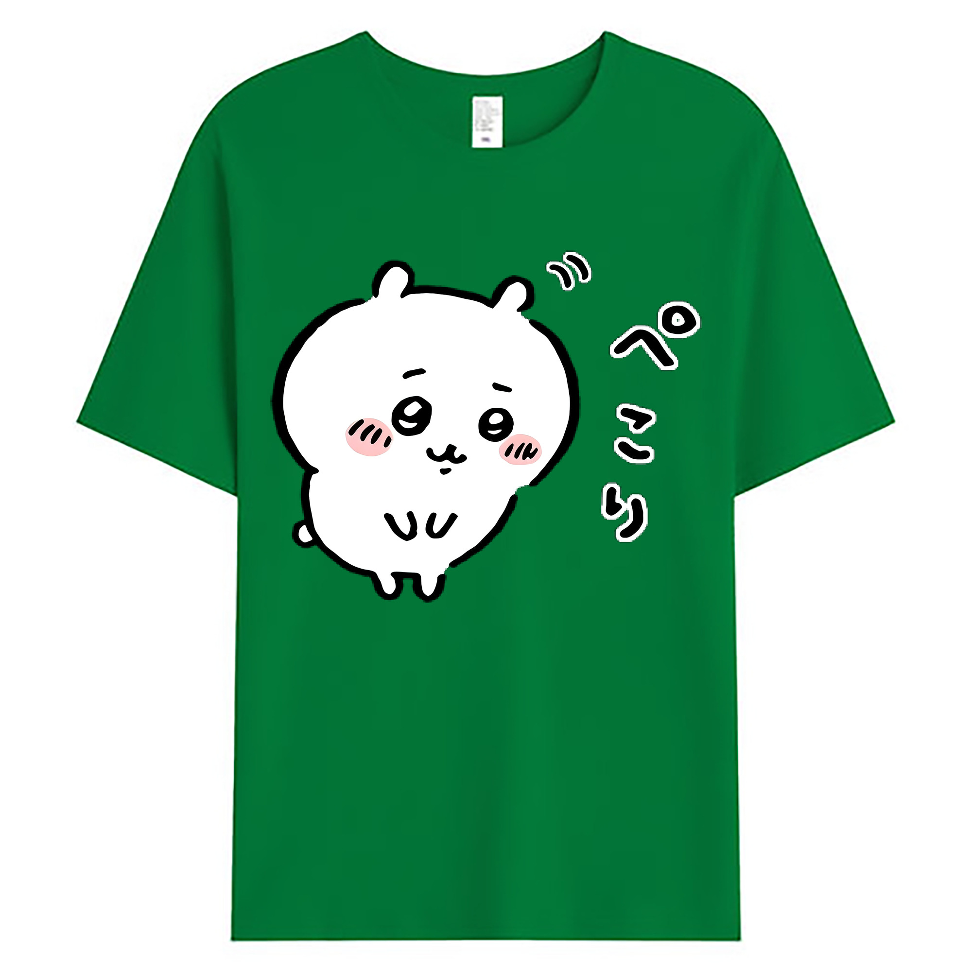 （画像用） ちいかわ ちいかわ Chii-kawa chiikawa 綿100％ メンズ半袖Tシャツ｜肌触りやわらか＆通気性