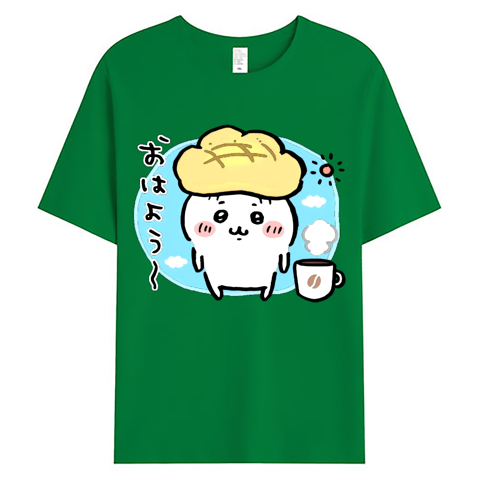 （画像用） ちいかわ ちいかわ Chii-kawa chiikawa 綿100％ メンズ半袖Tシャツ｜肌触りやわらか＆通気性