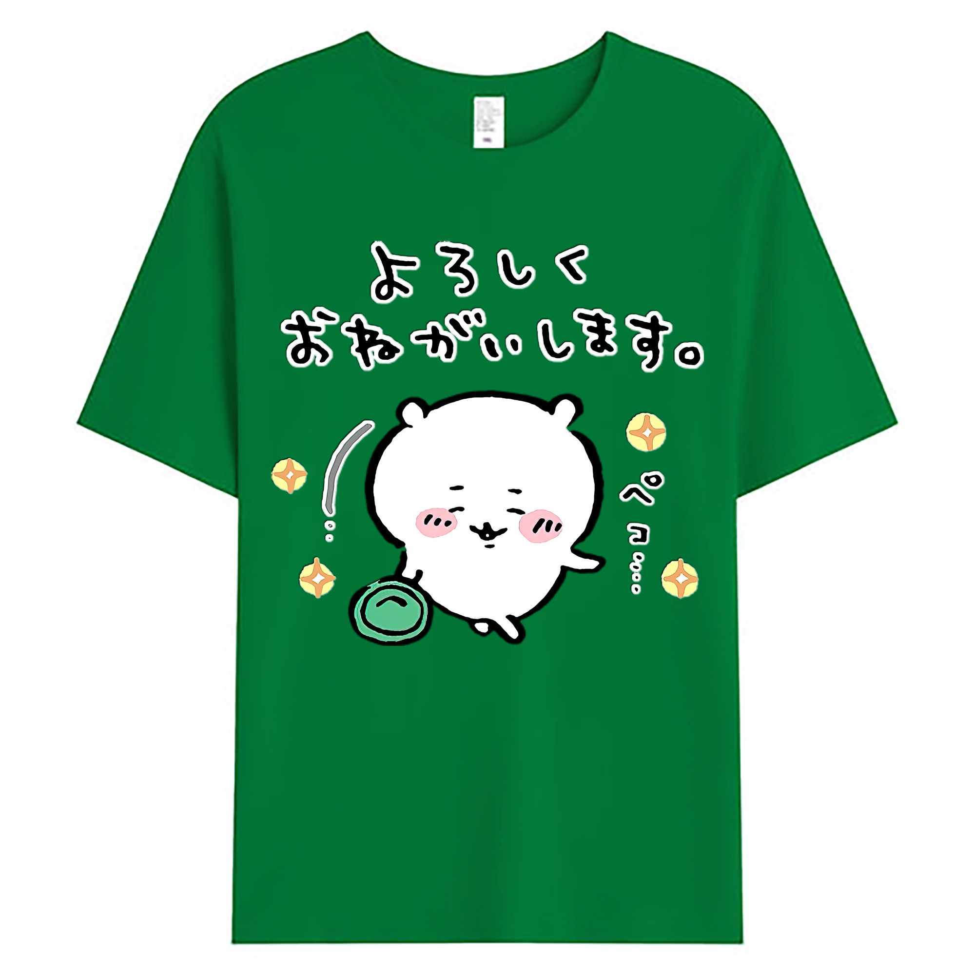 （画像用） ちいかわ ちいかわ Chii-kawa chiikawa 綿100％ メンズ半袖Tシャツ｜肌触りやわらか＆通気性